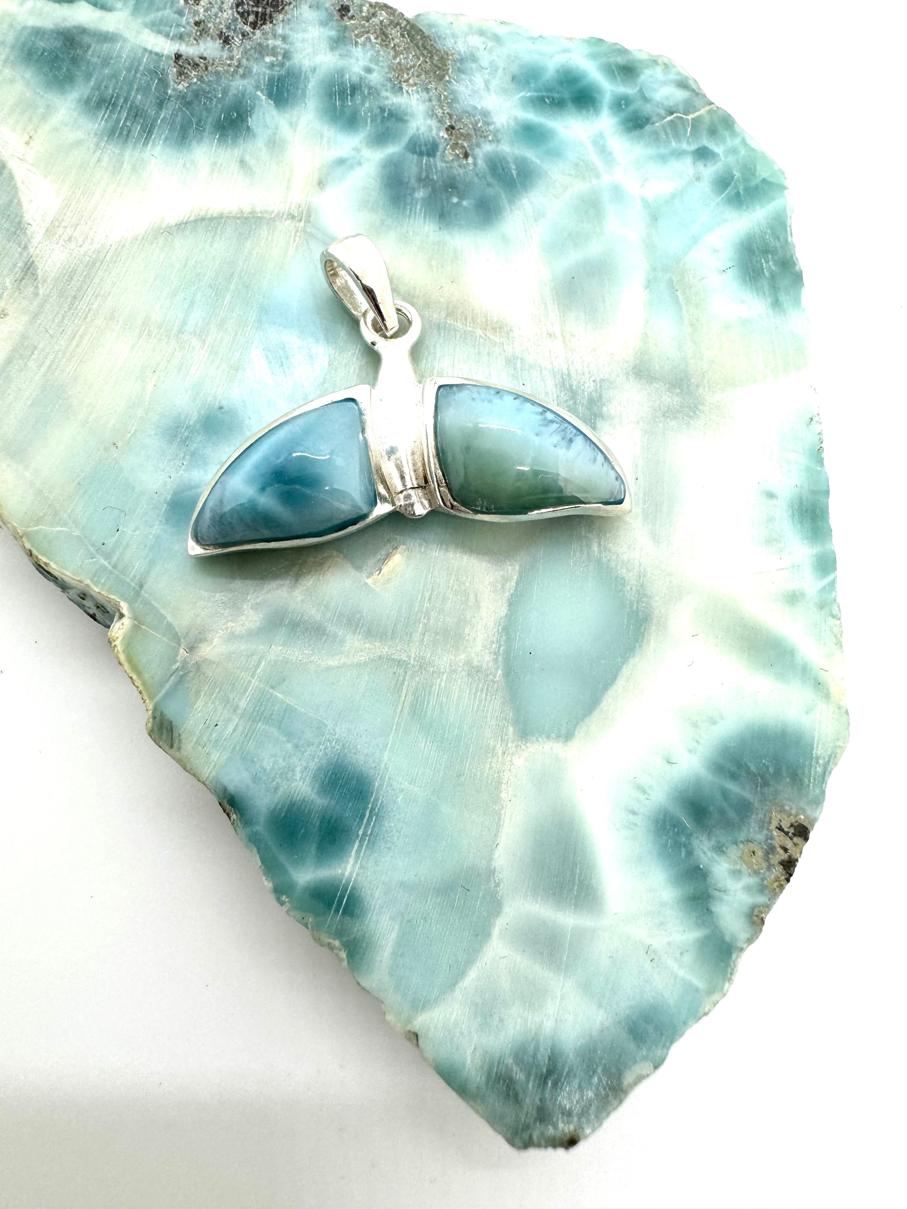 Whale tail pendant