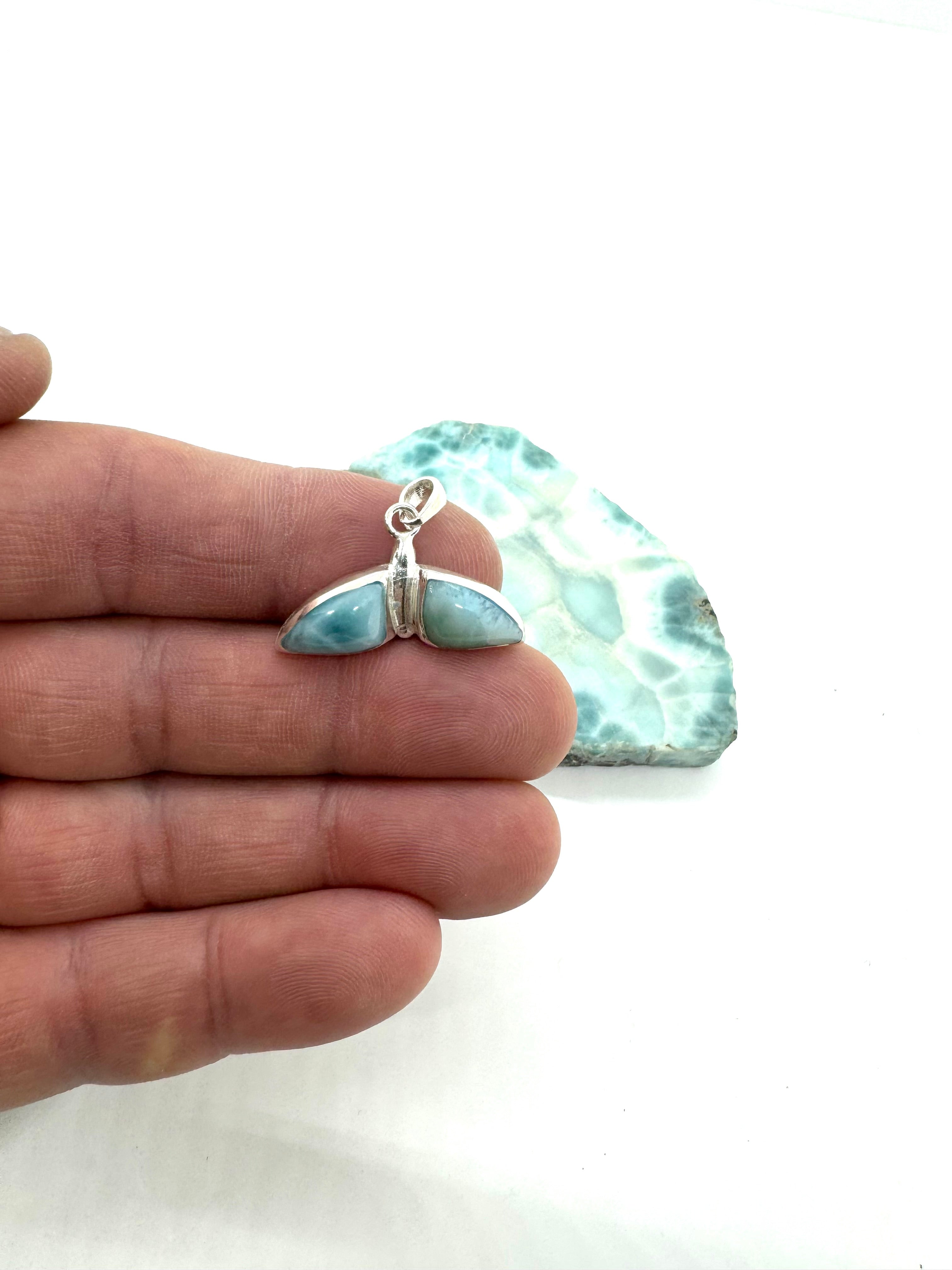 Whale tail pendant
