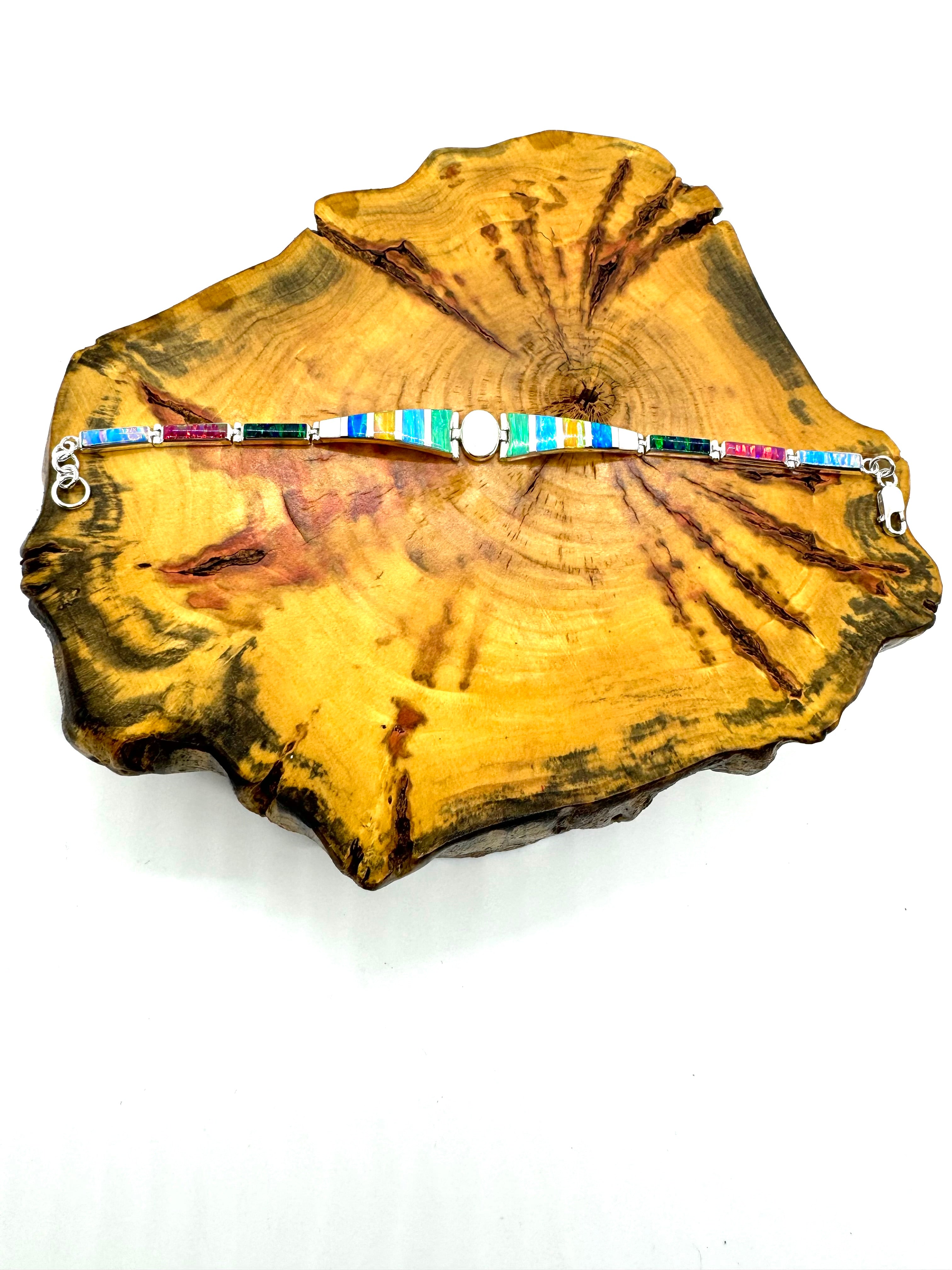 Multi-Color fire opal bracelet