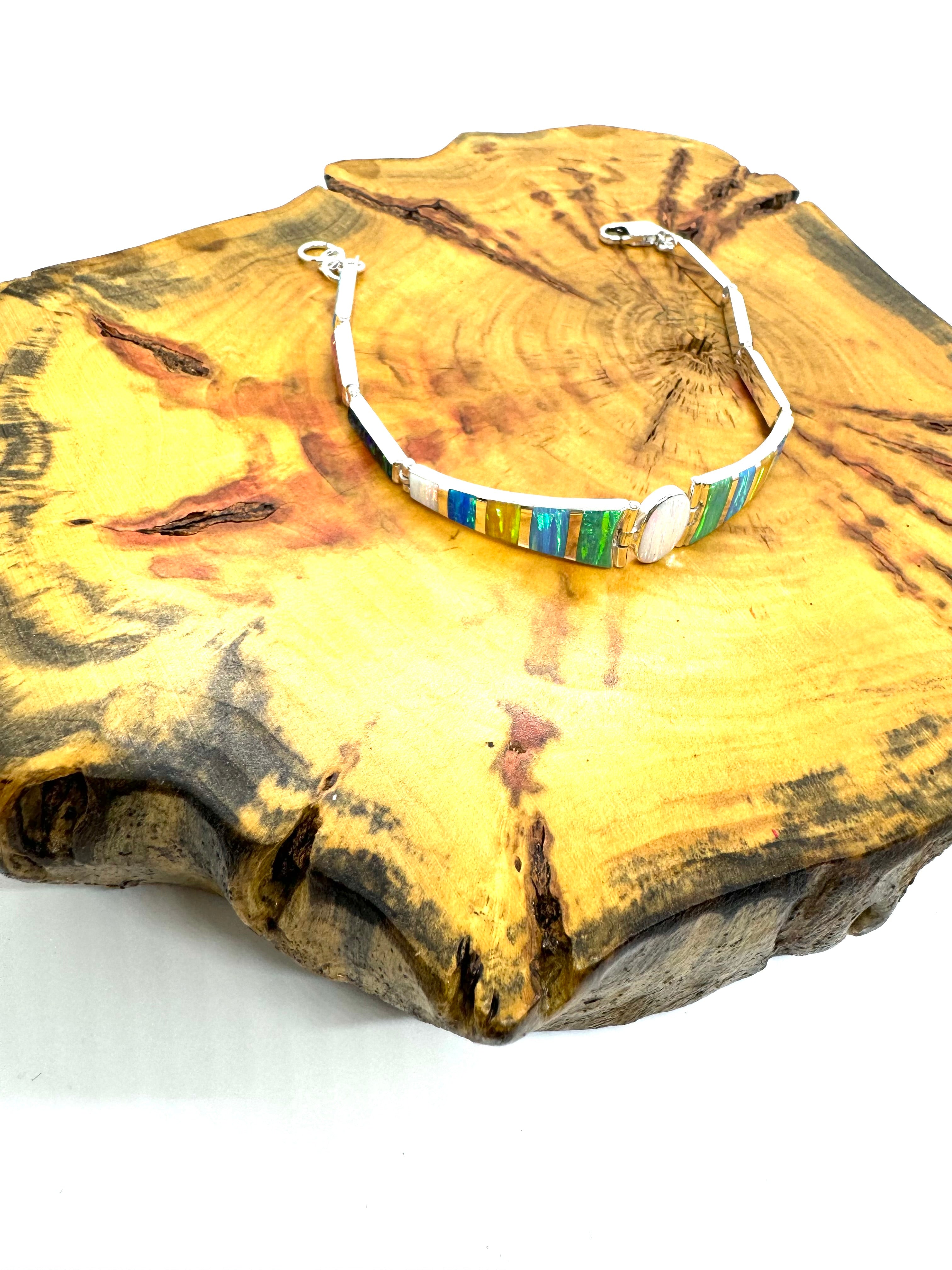 Multi-Color fire opal bracelet