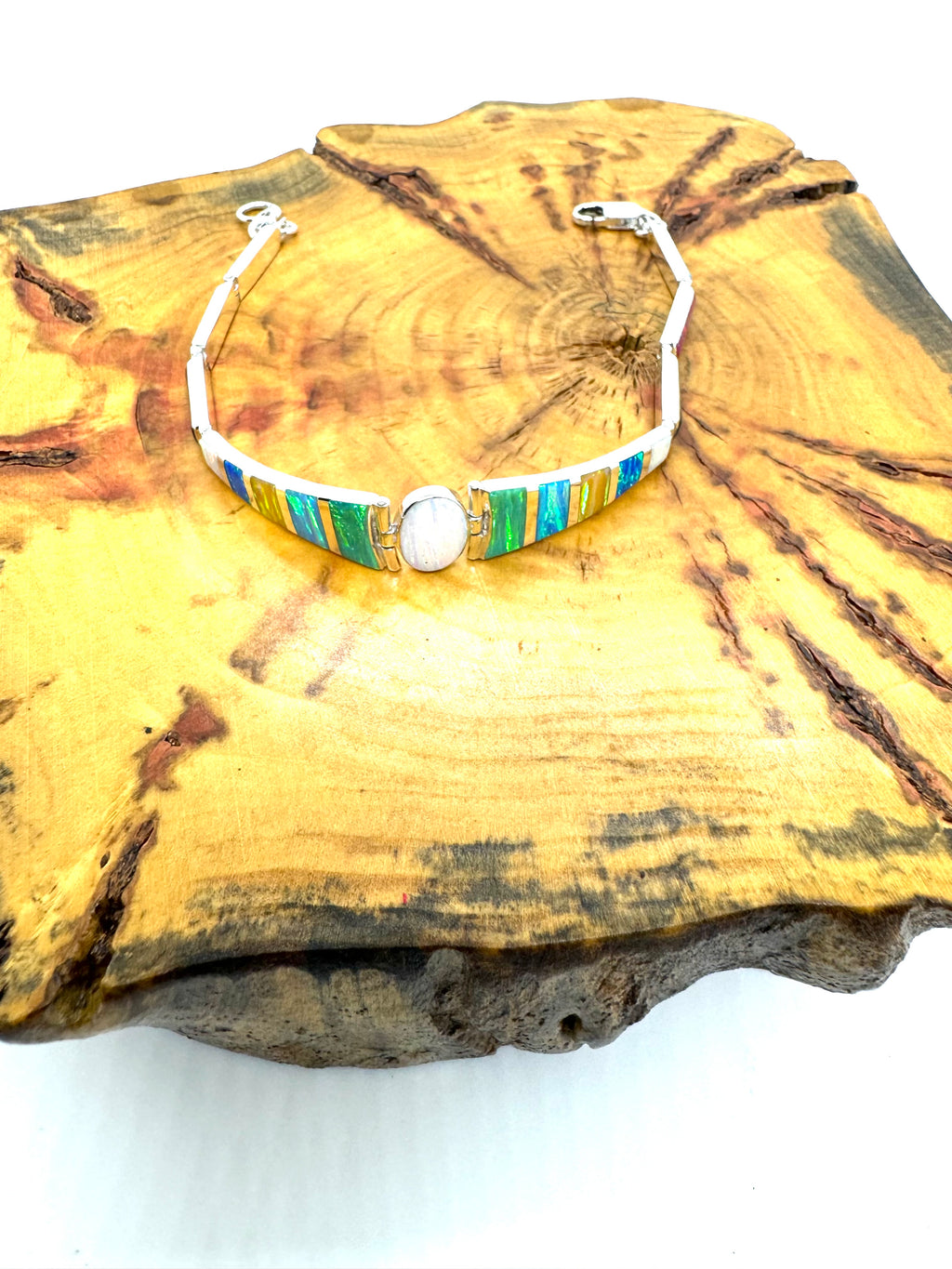 Multi-Color fire opal bracelet