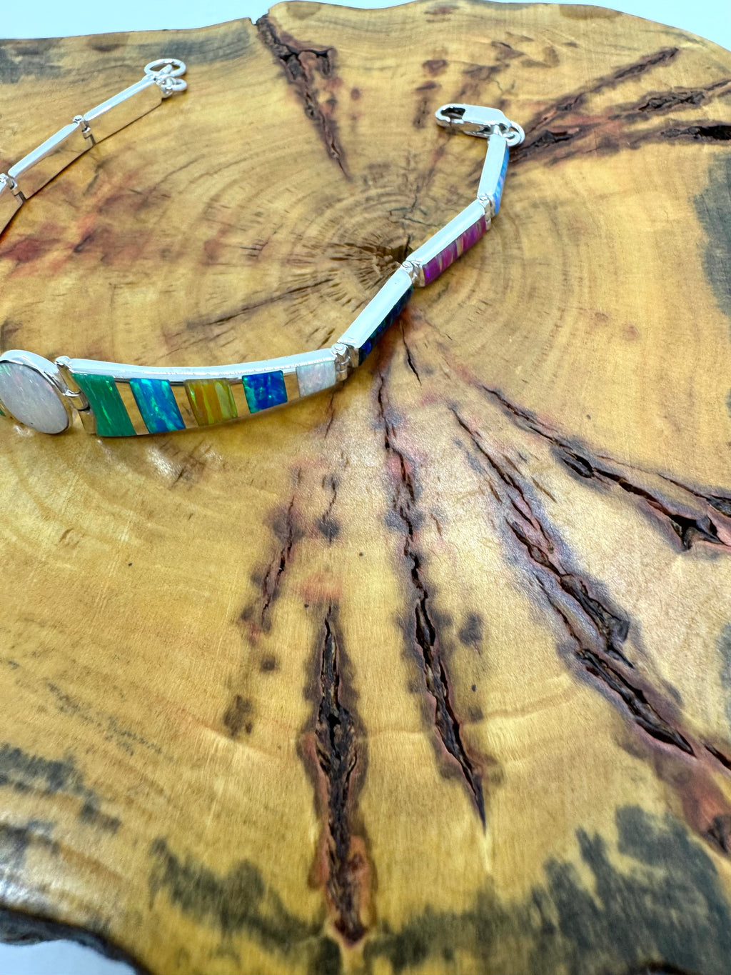 Multi-Color fire opal bracelet