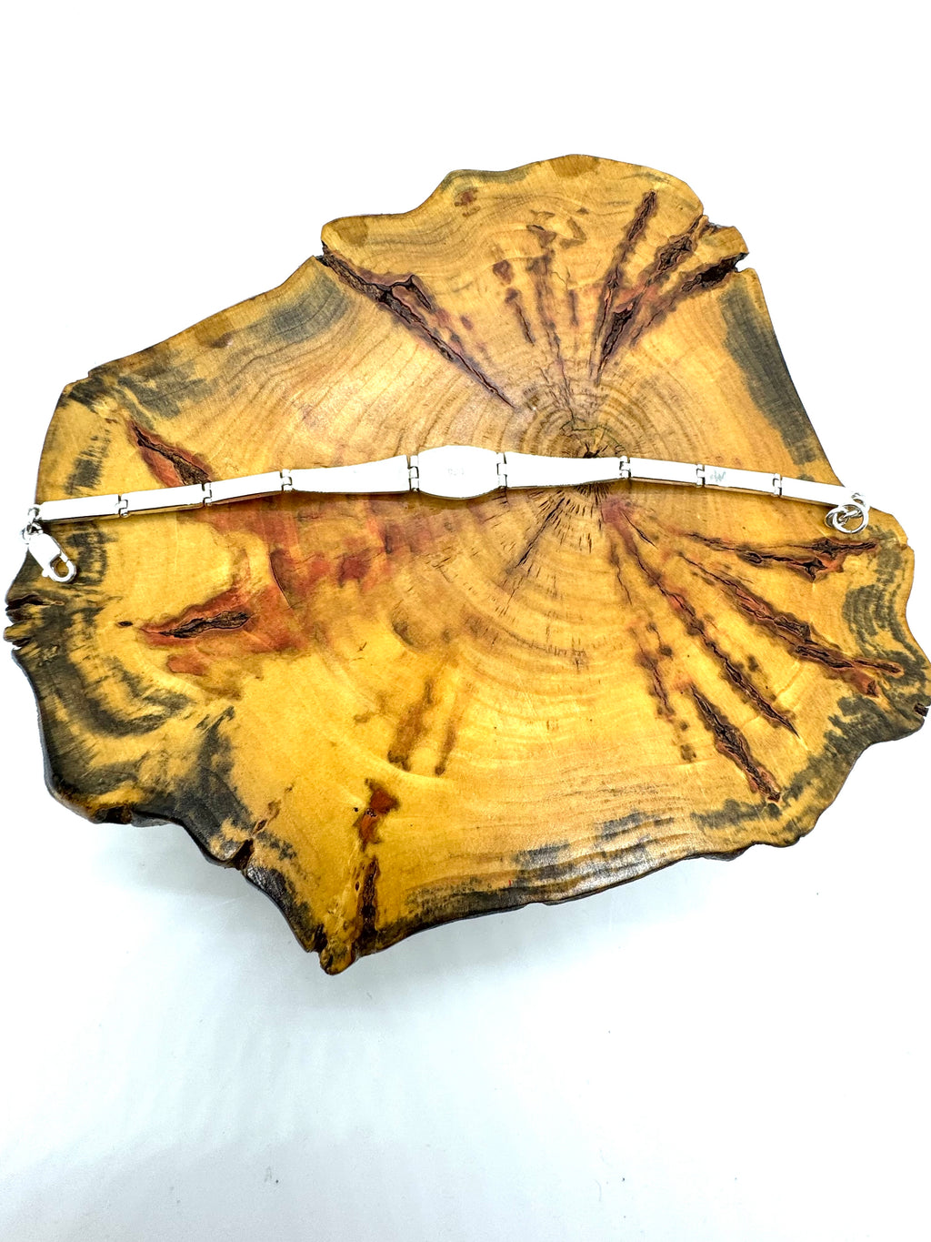 Orange fire opal bracelet