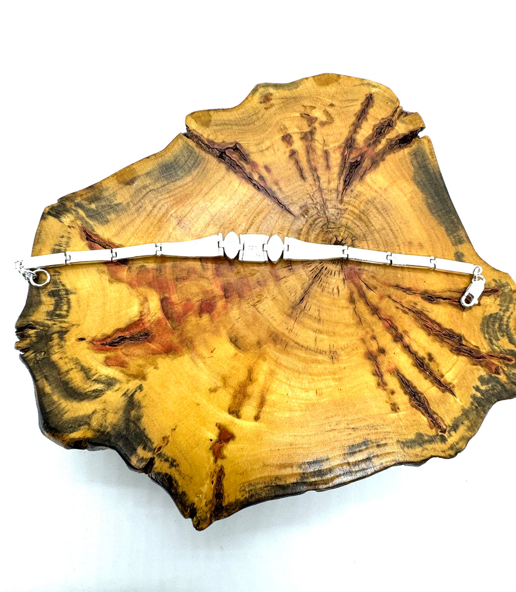 Black fire opal bracelet