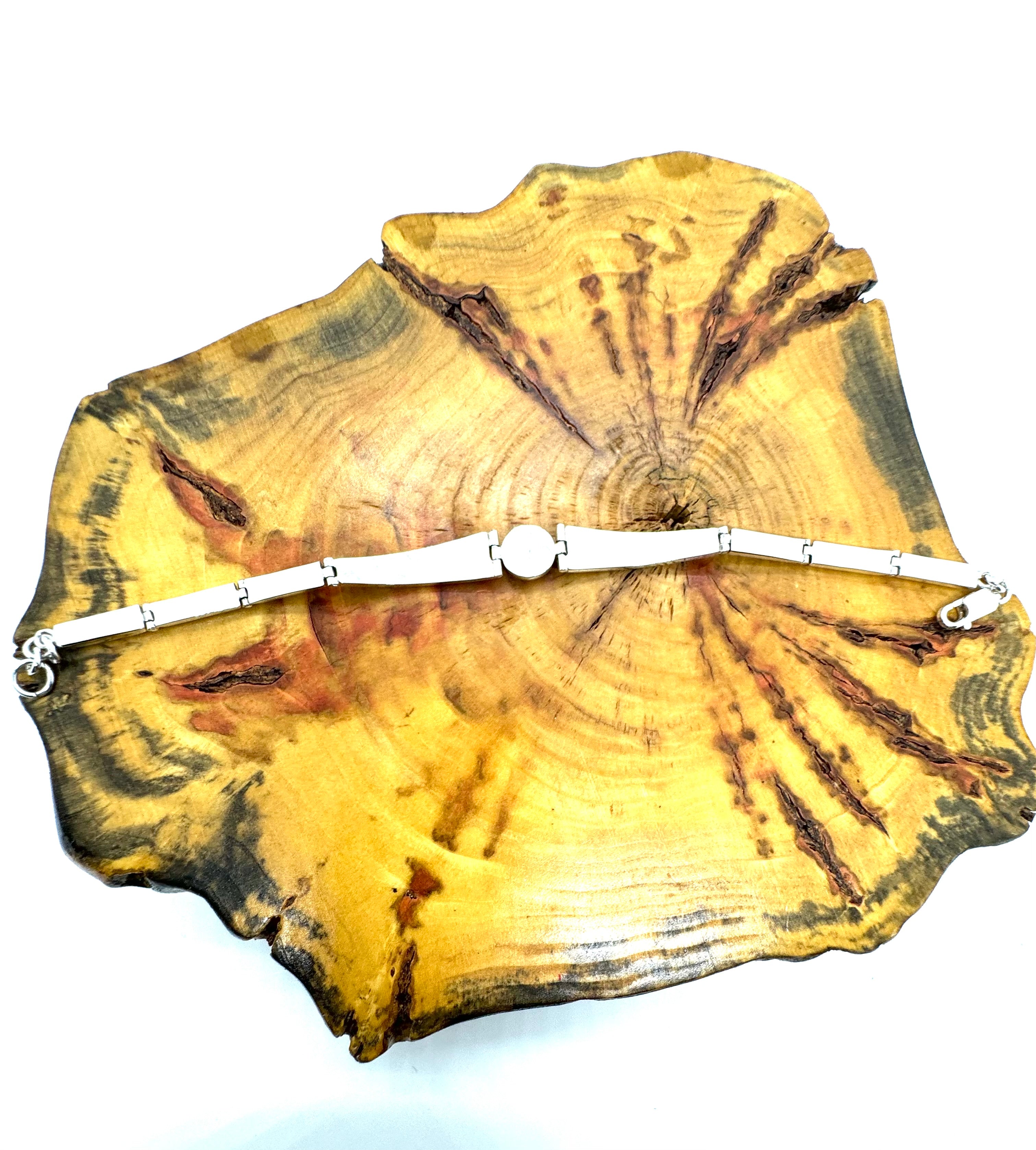 Black fire opal bracelet