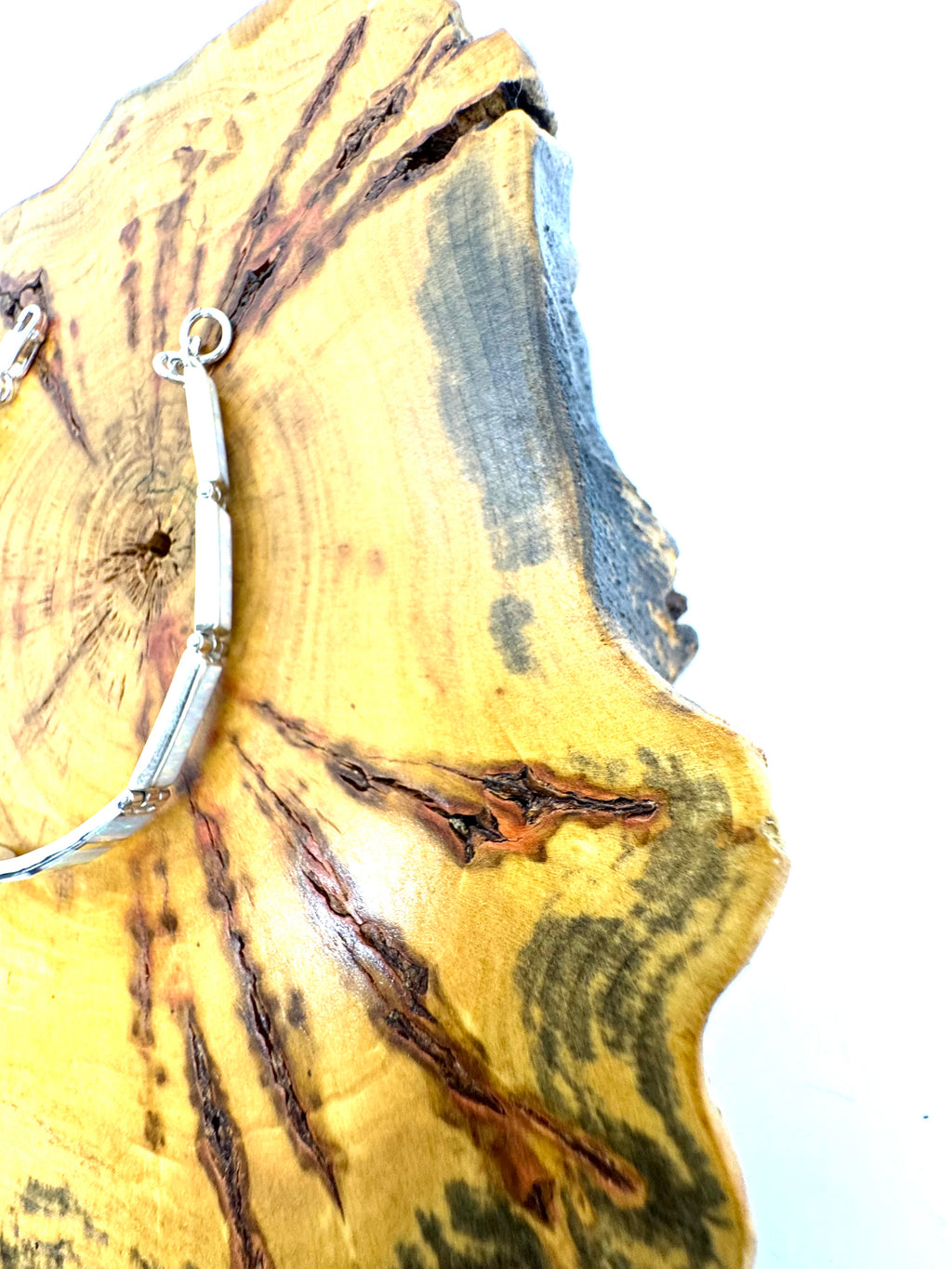 White fire opal bracelet