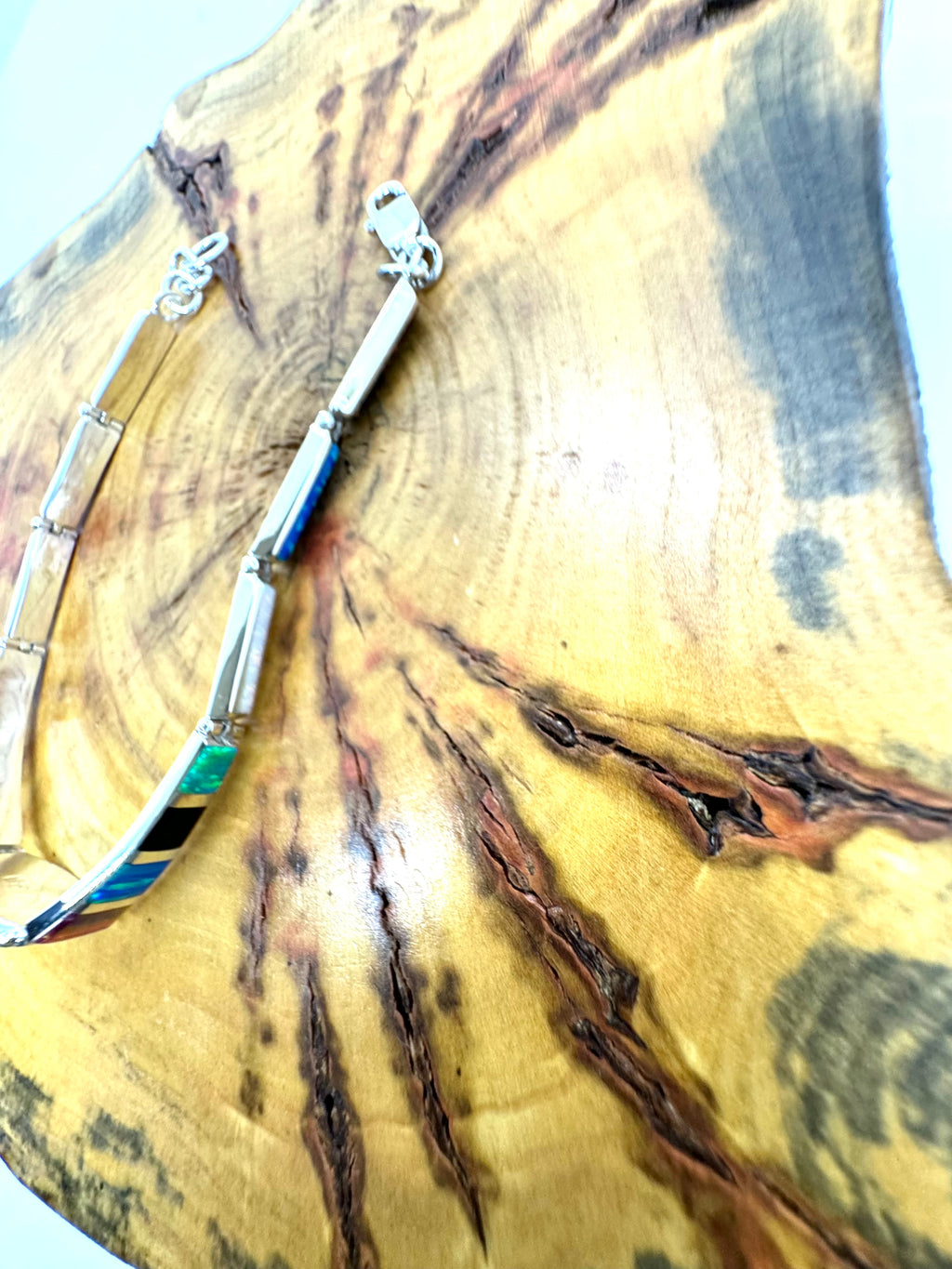 Multi-color fire opal bracelet