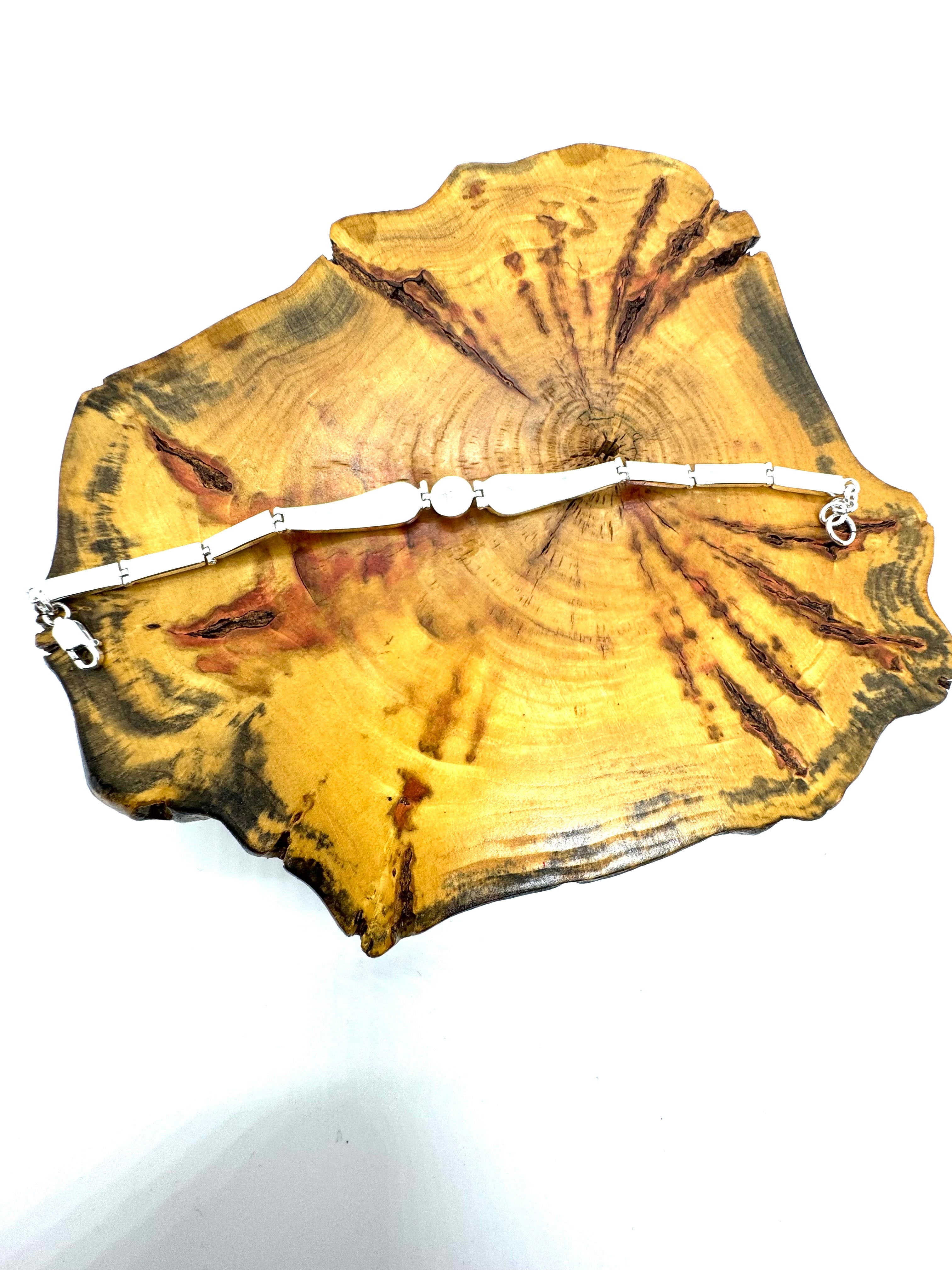 Multi-colored fire opal bracelet