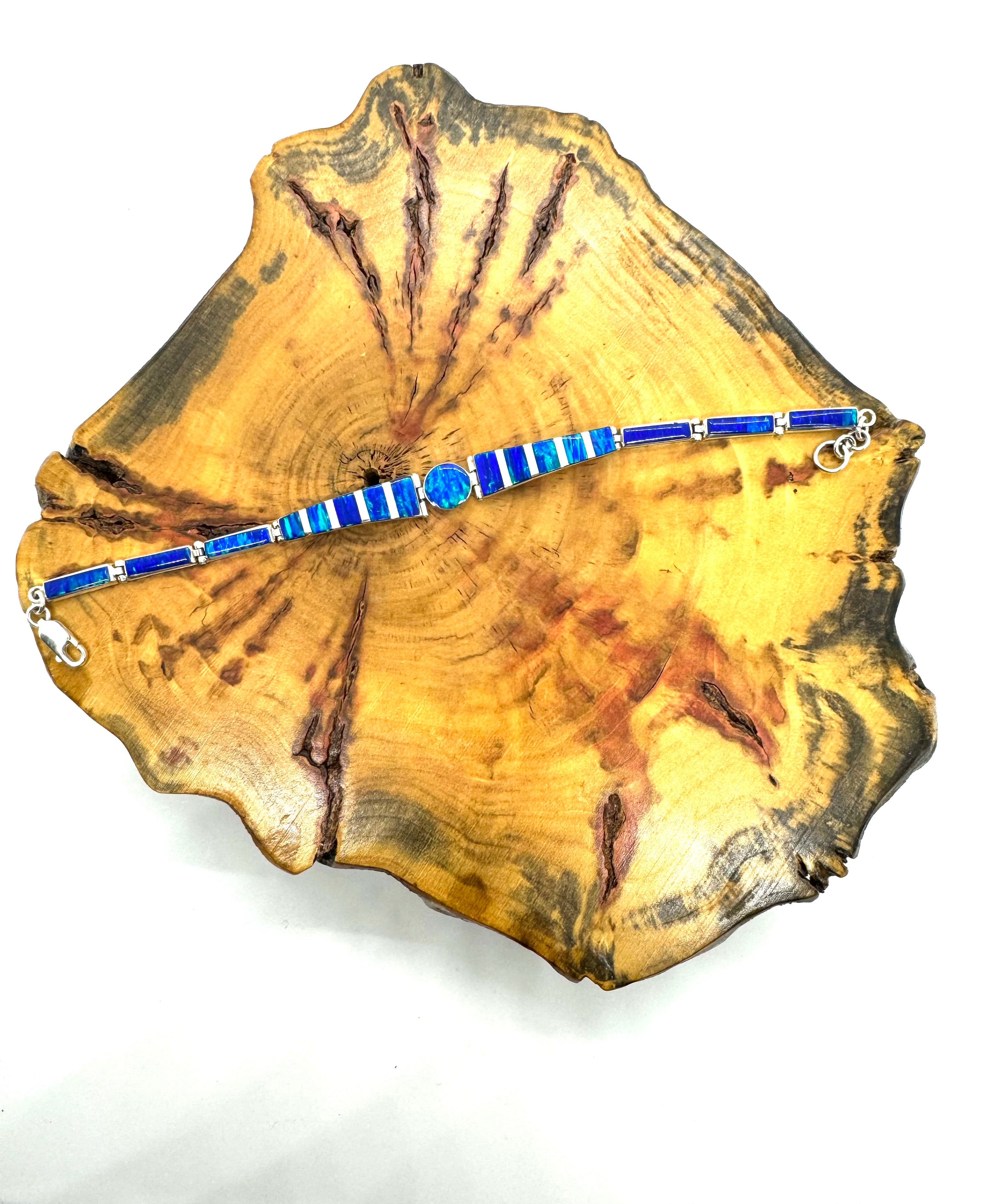 Blue fire bracelet