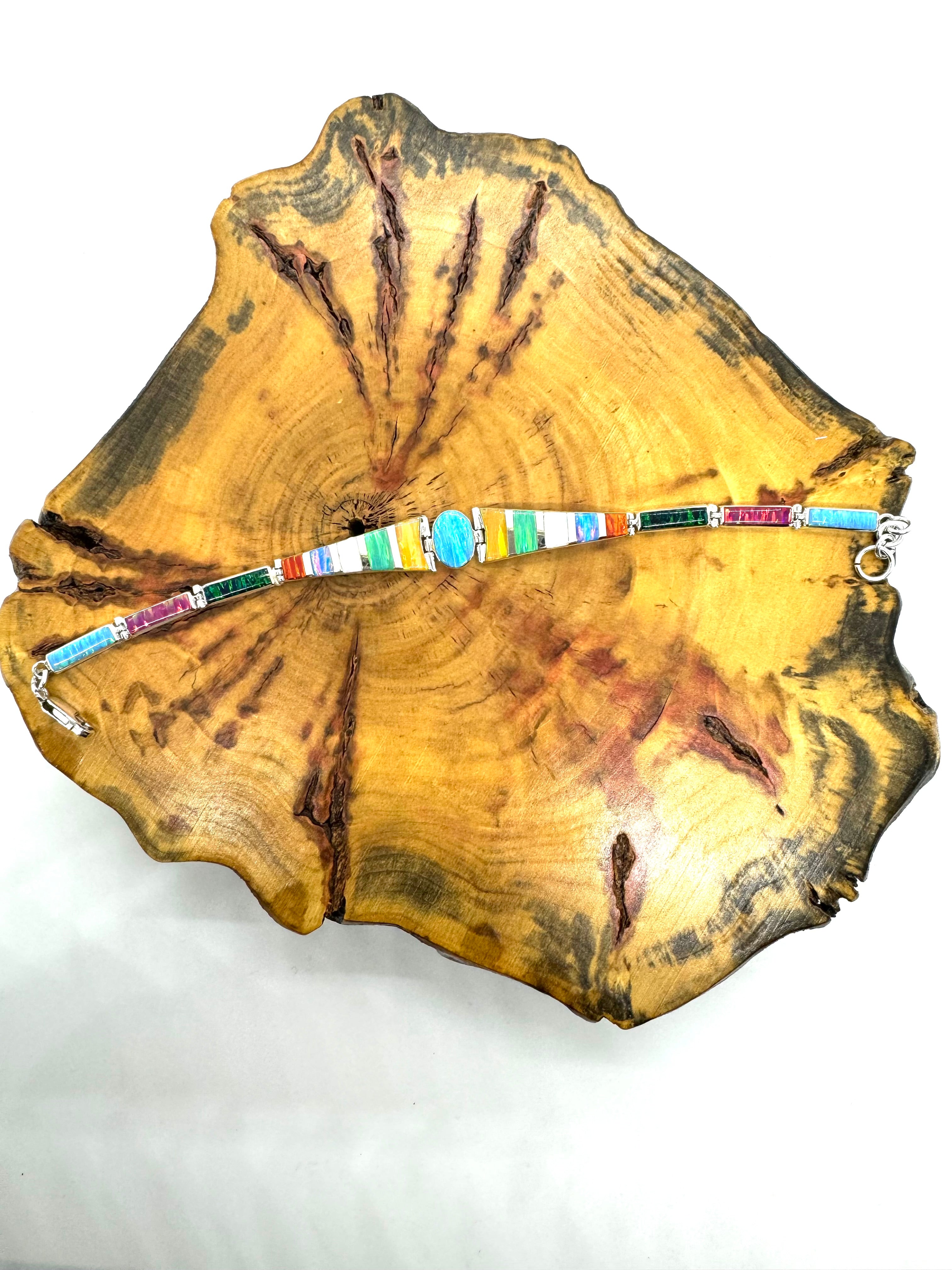 Multi-Color fire opal bracelet
