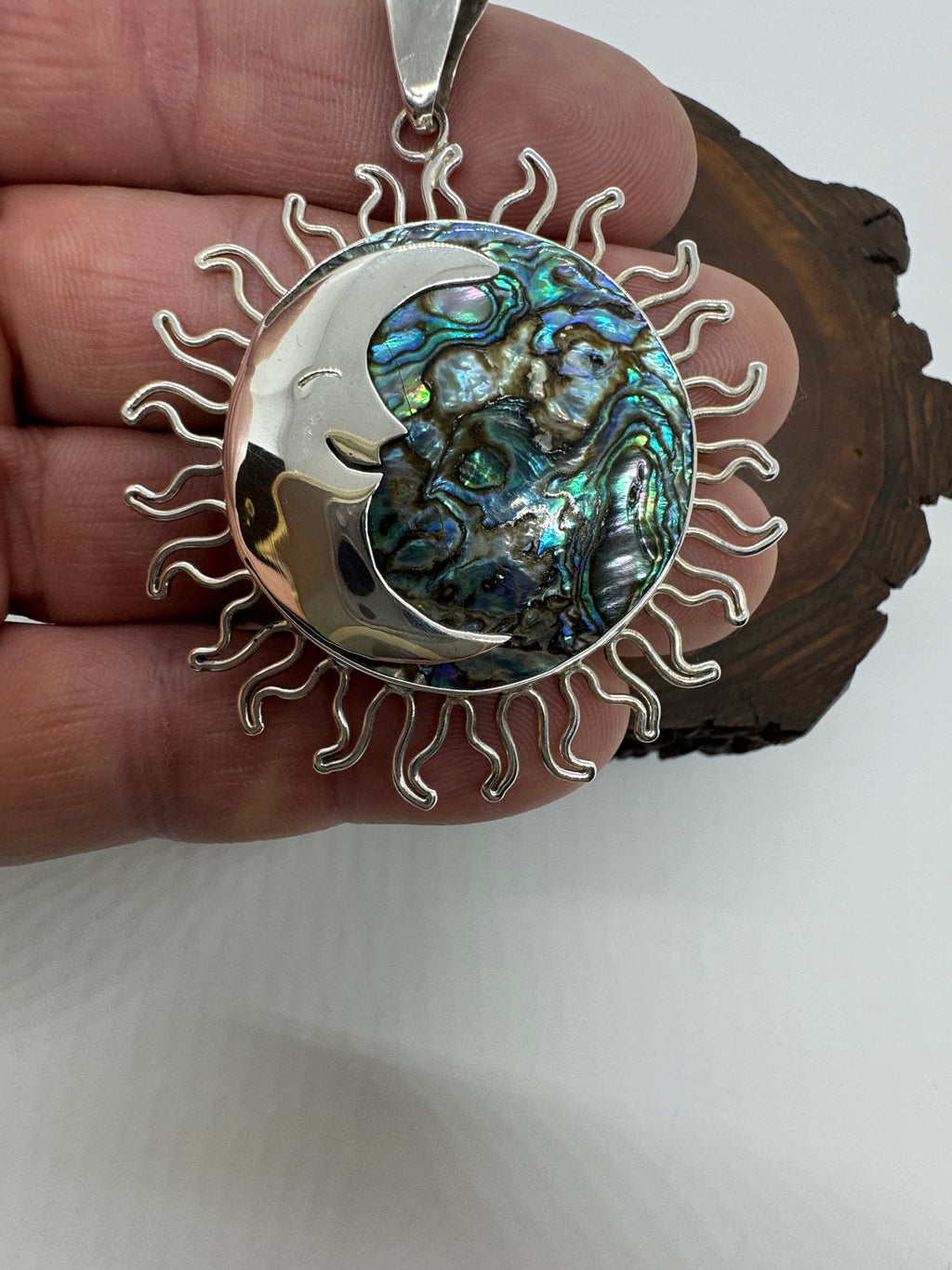 Abalone shell pendant