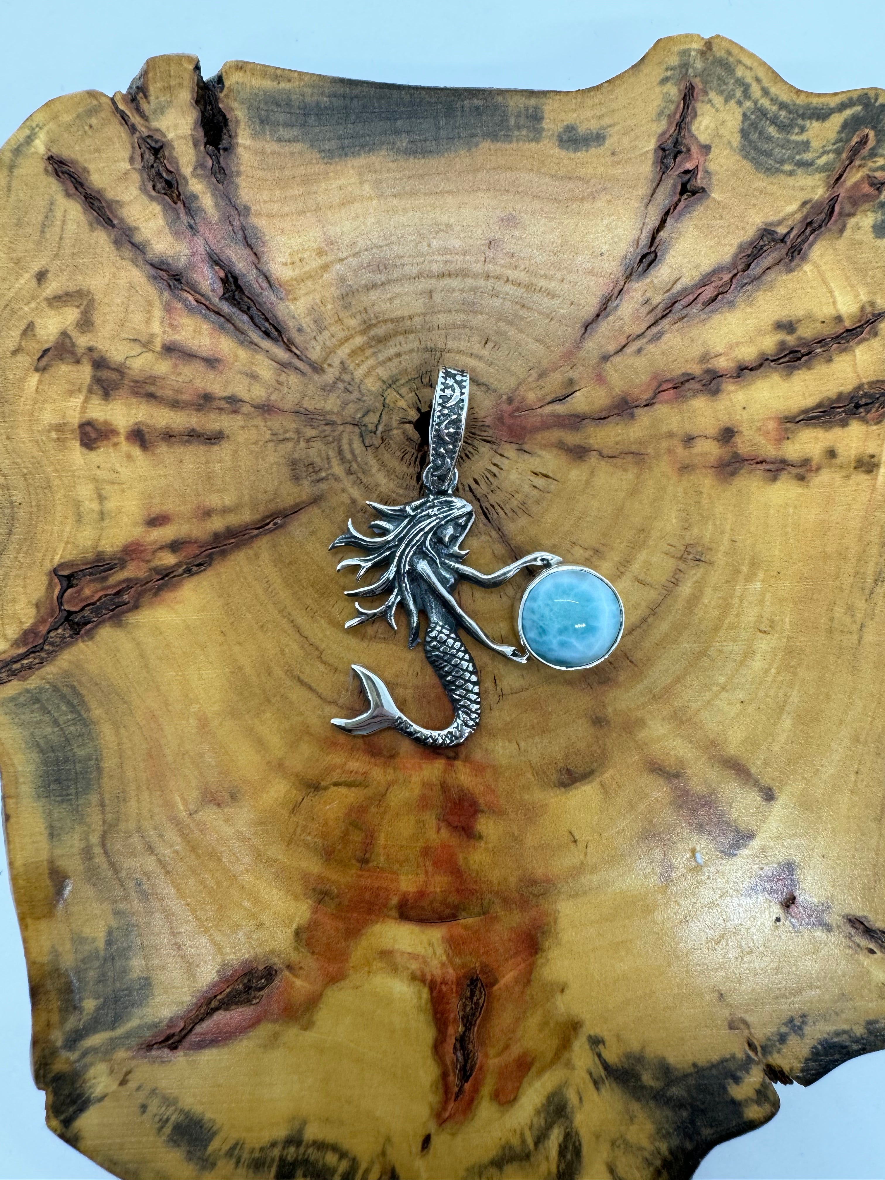 Mermaid Larimar pendant
