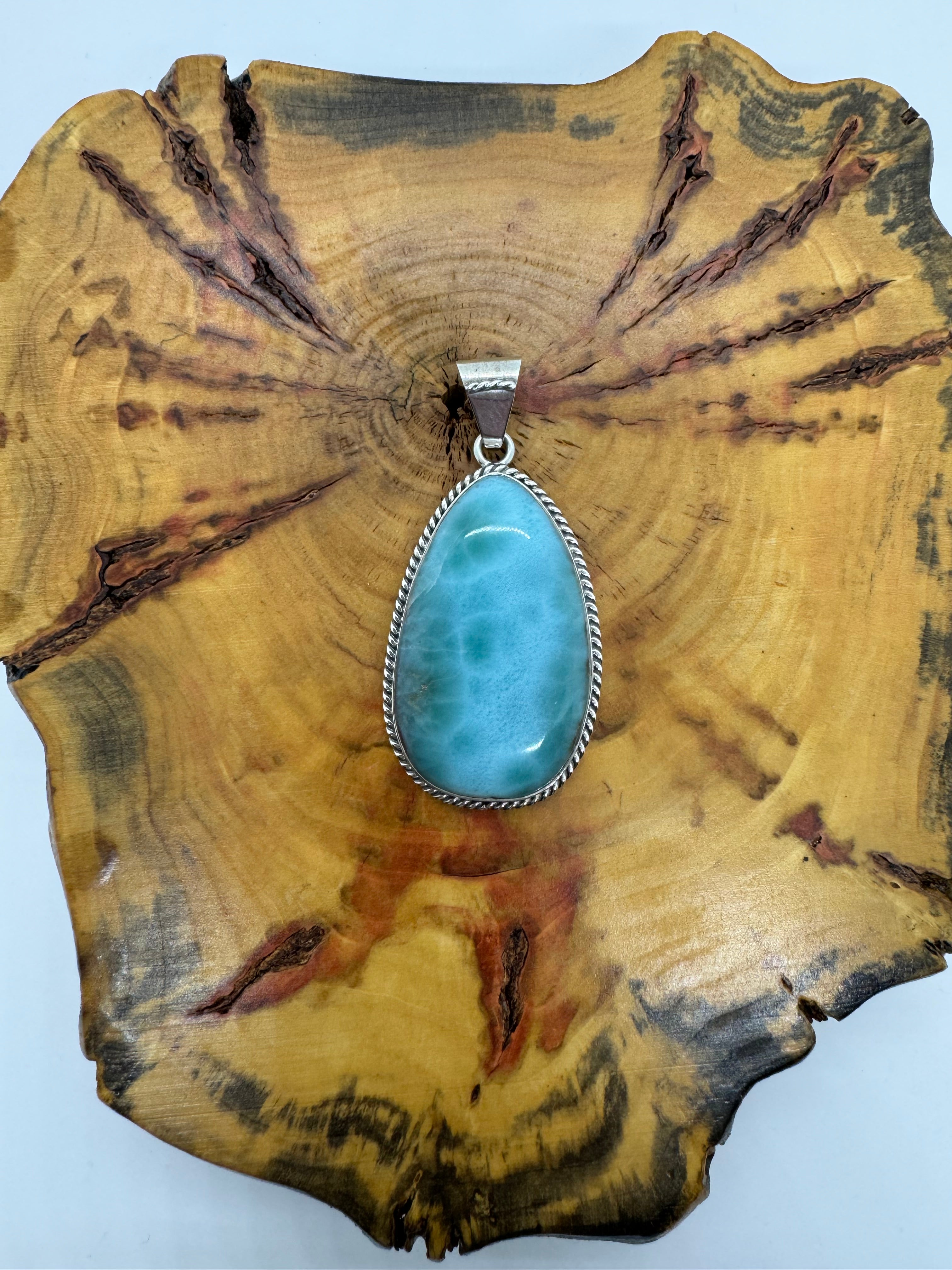 Larimar pendant