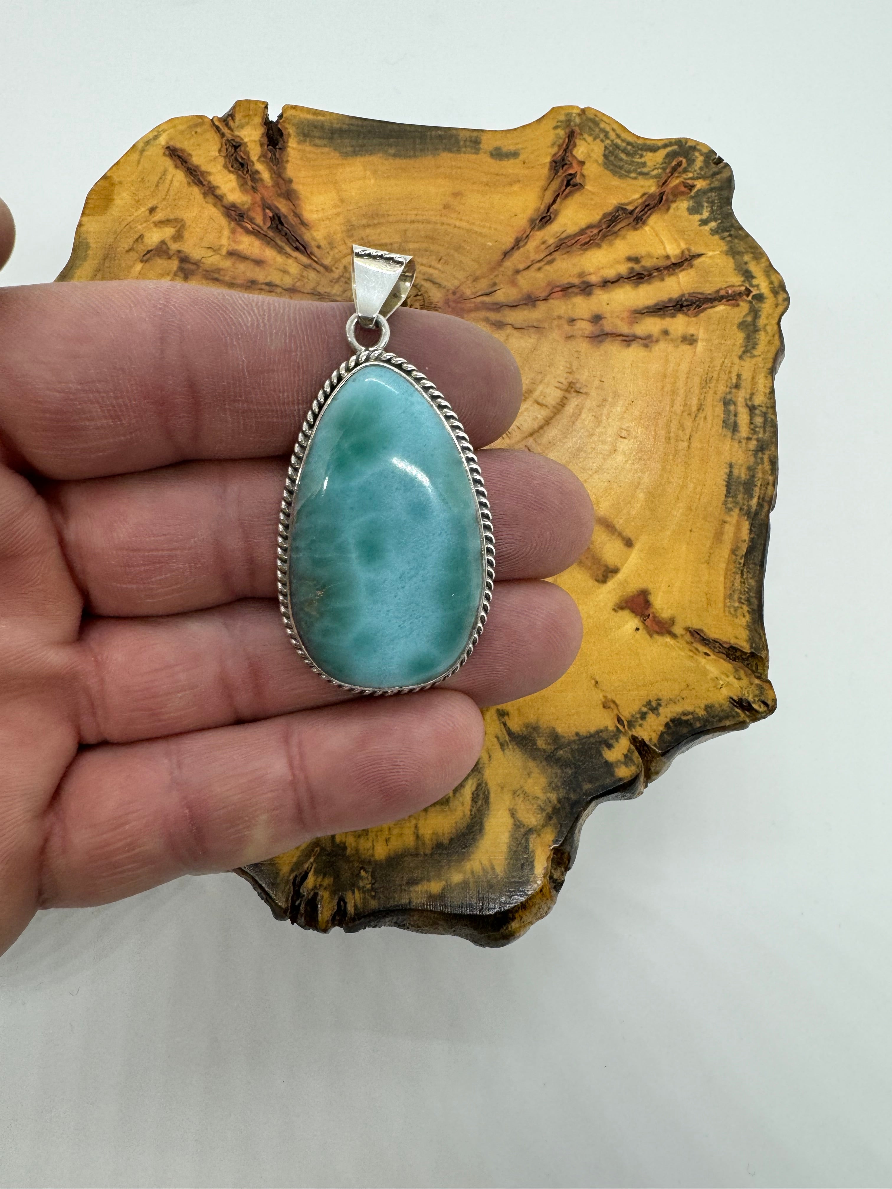 Larimar pendant