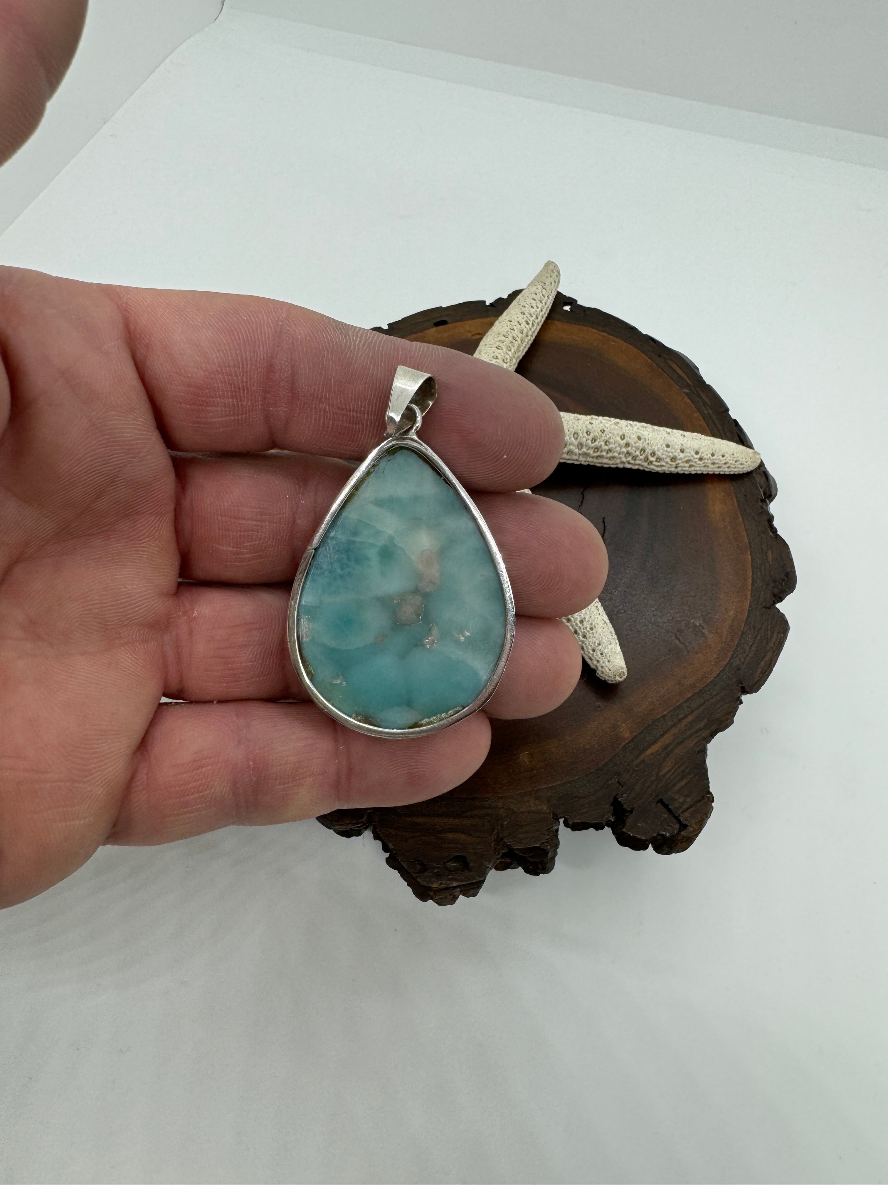 Coki point Larimar pendant