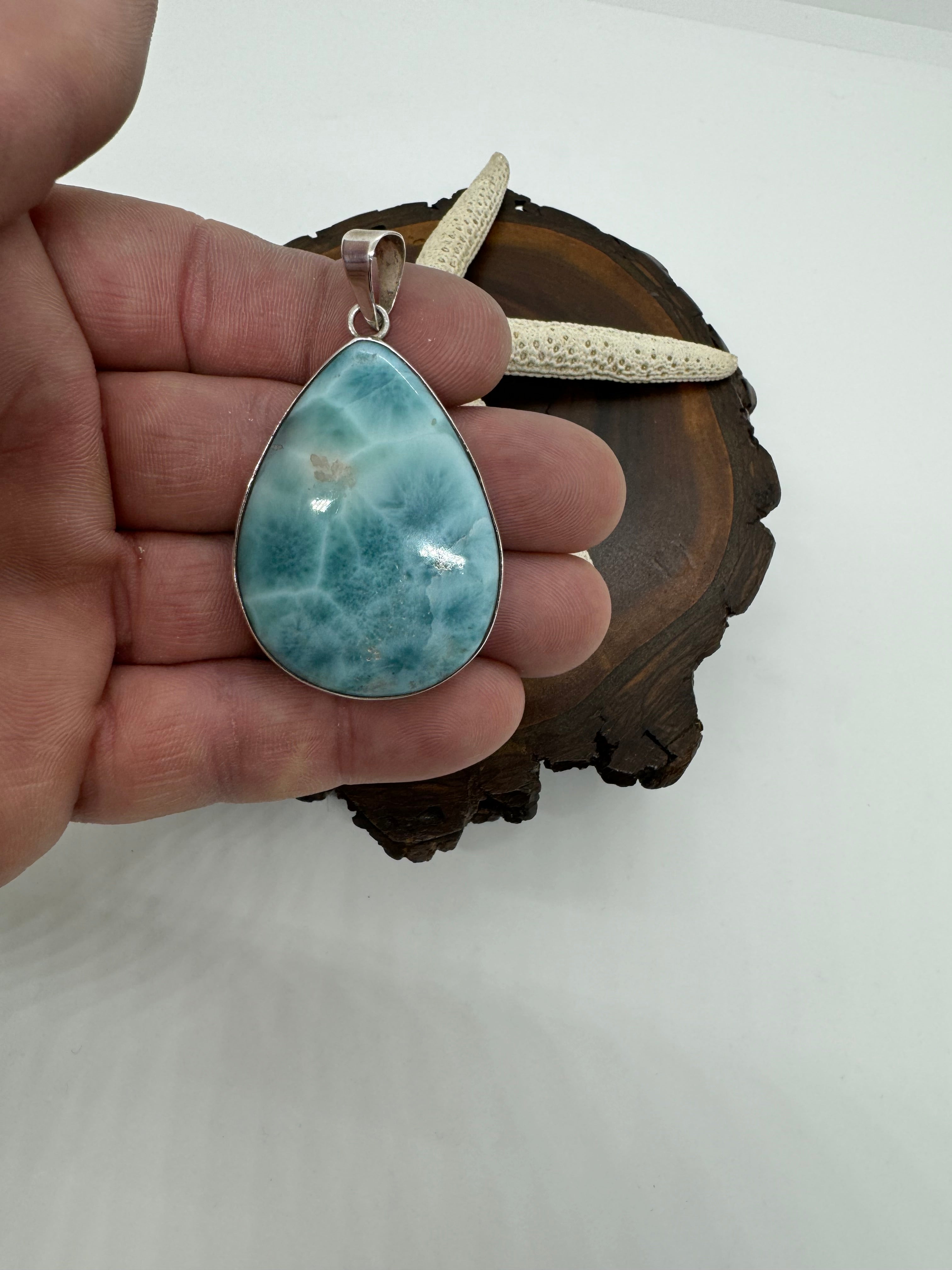 Coki point Larimar pendant