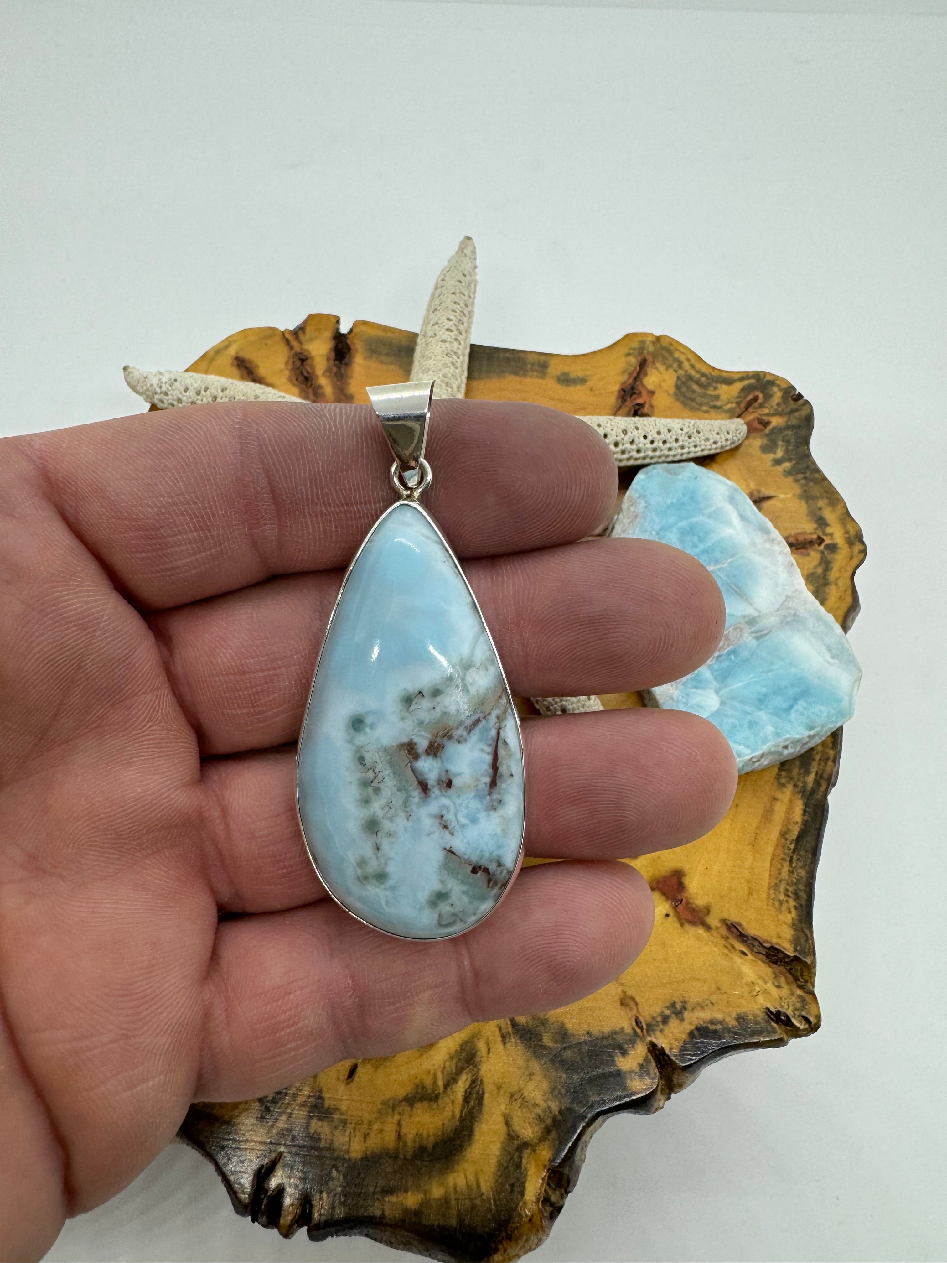 Larimar pendant