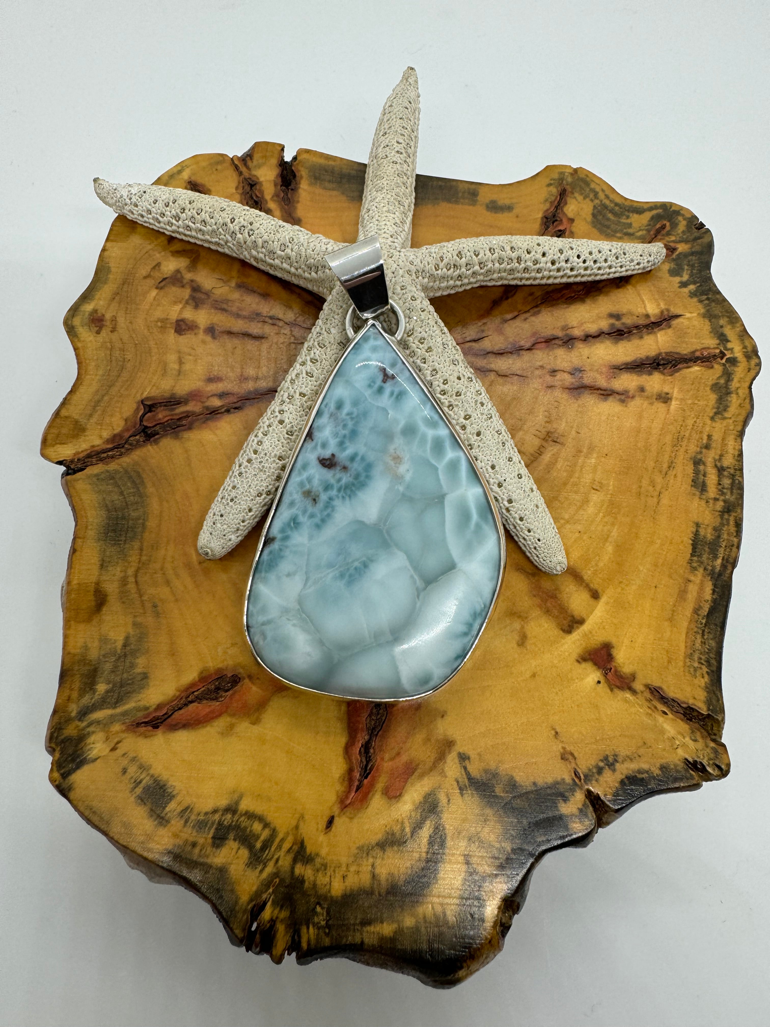 Big island Larimar pendant