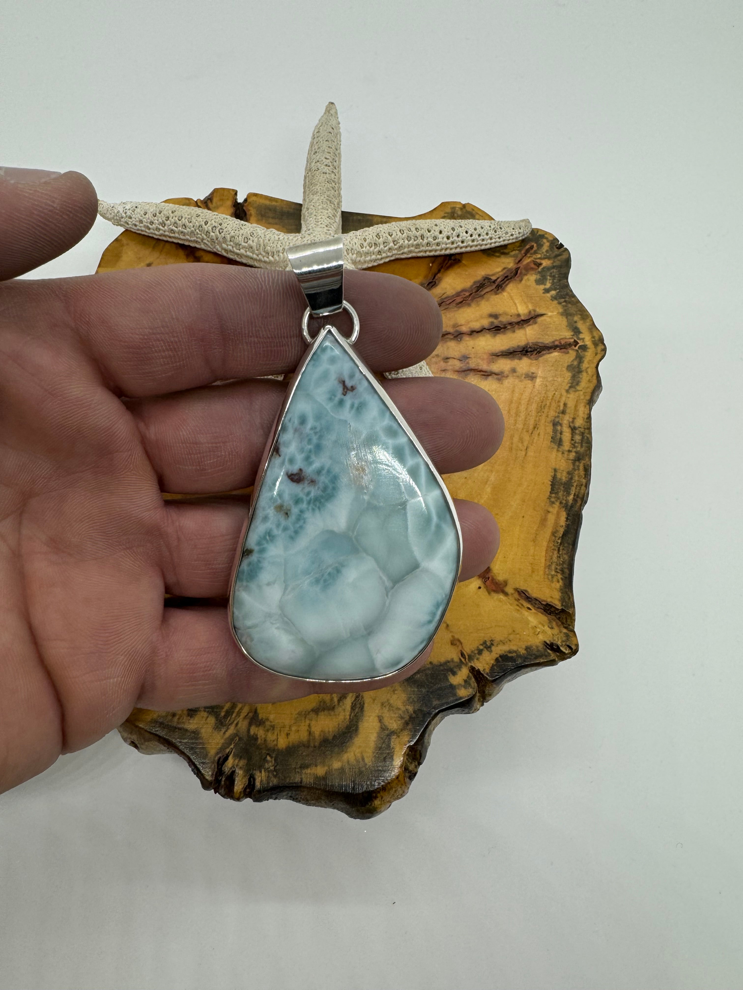 Big island Larimar pendant