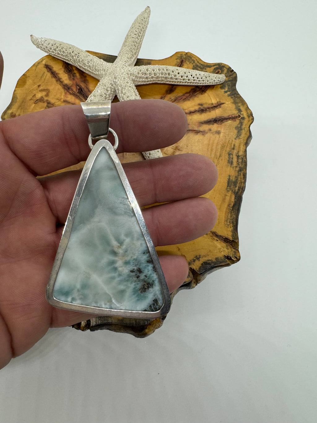Love city Larimar pendant