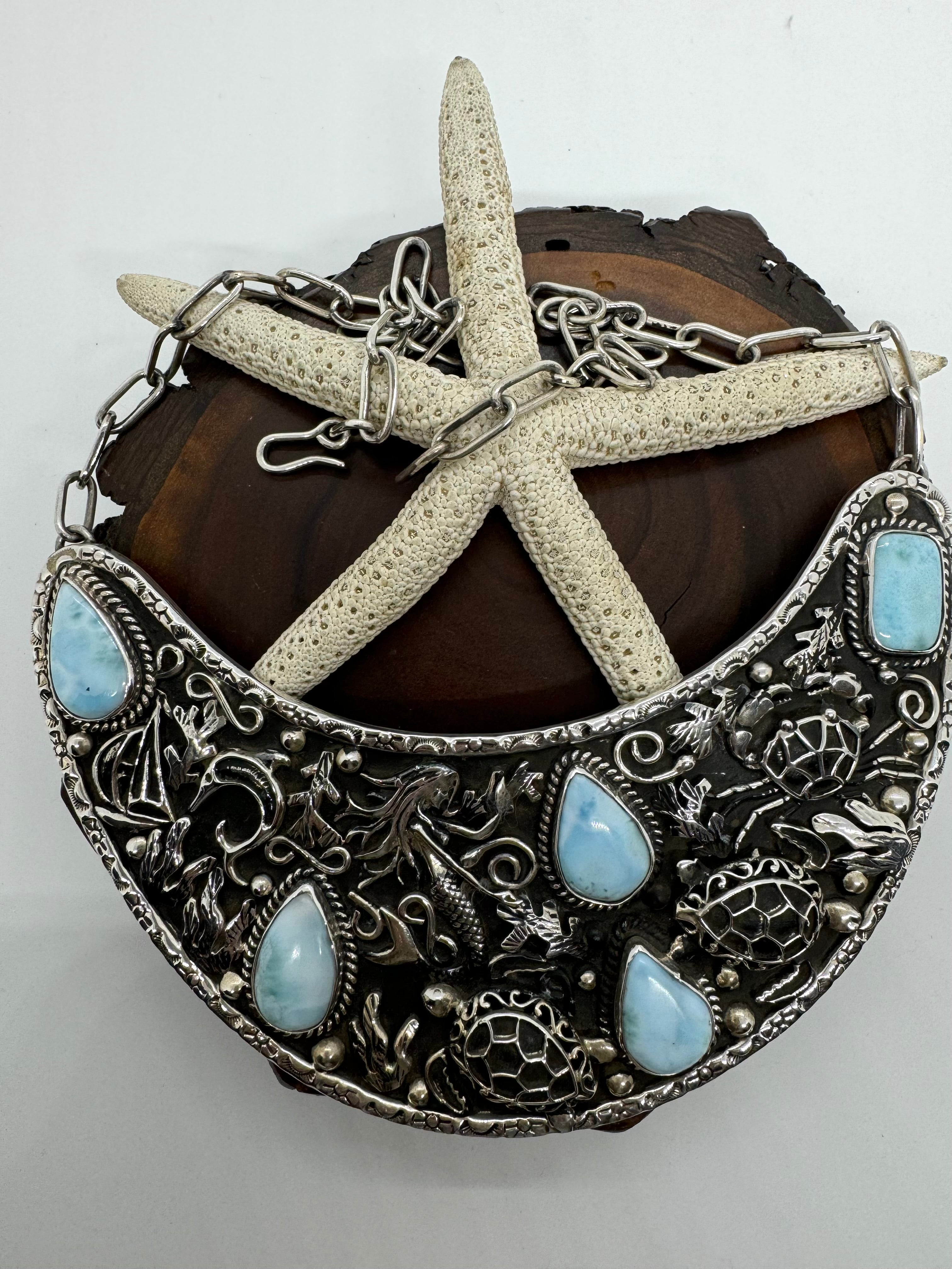 Seascape Larimar necklace