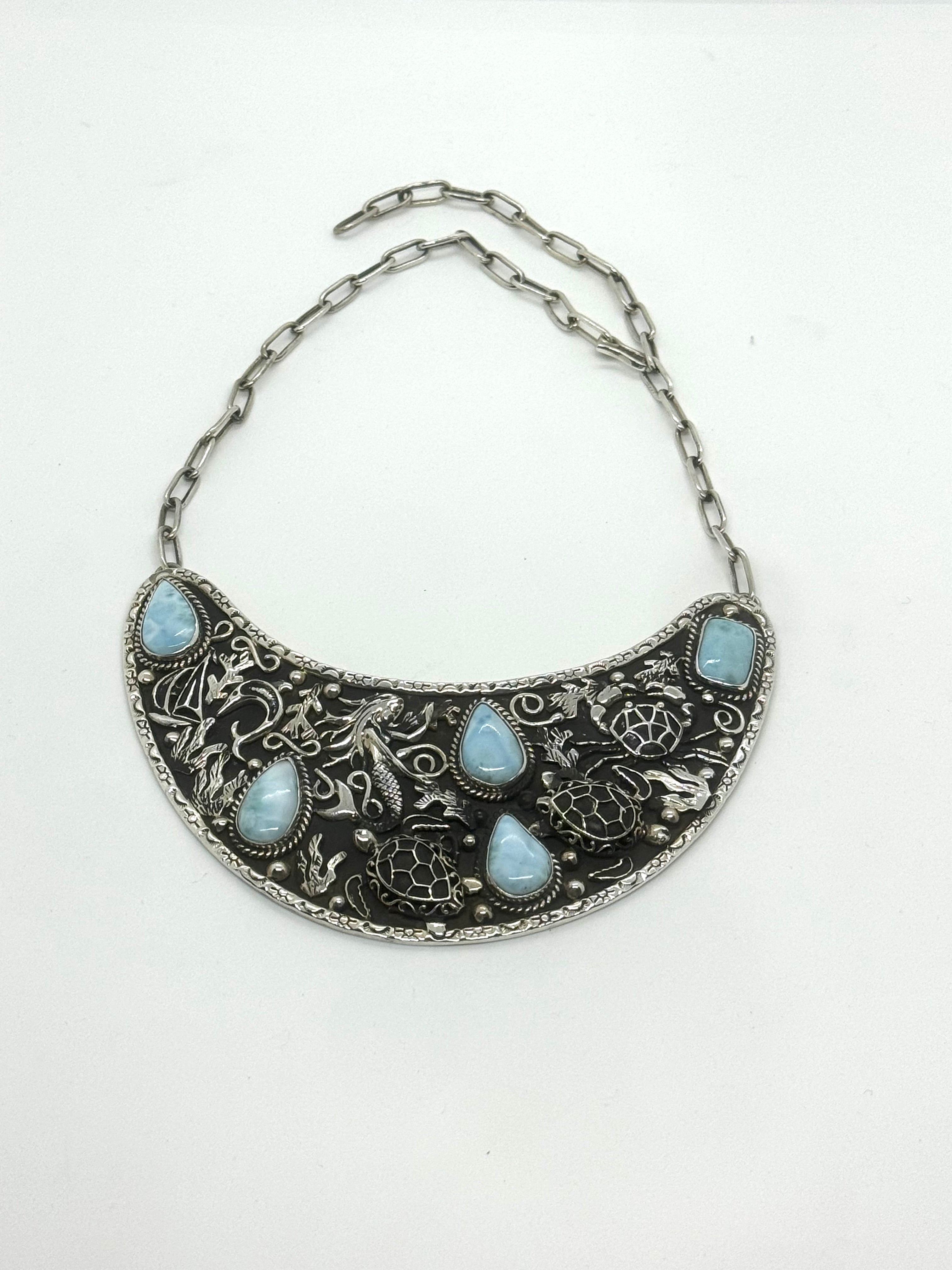 Seascape Larimar necklace