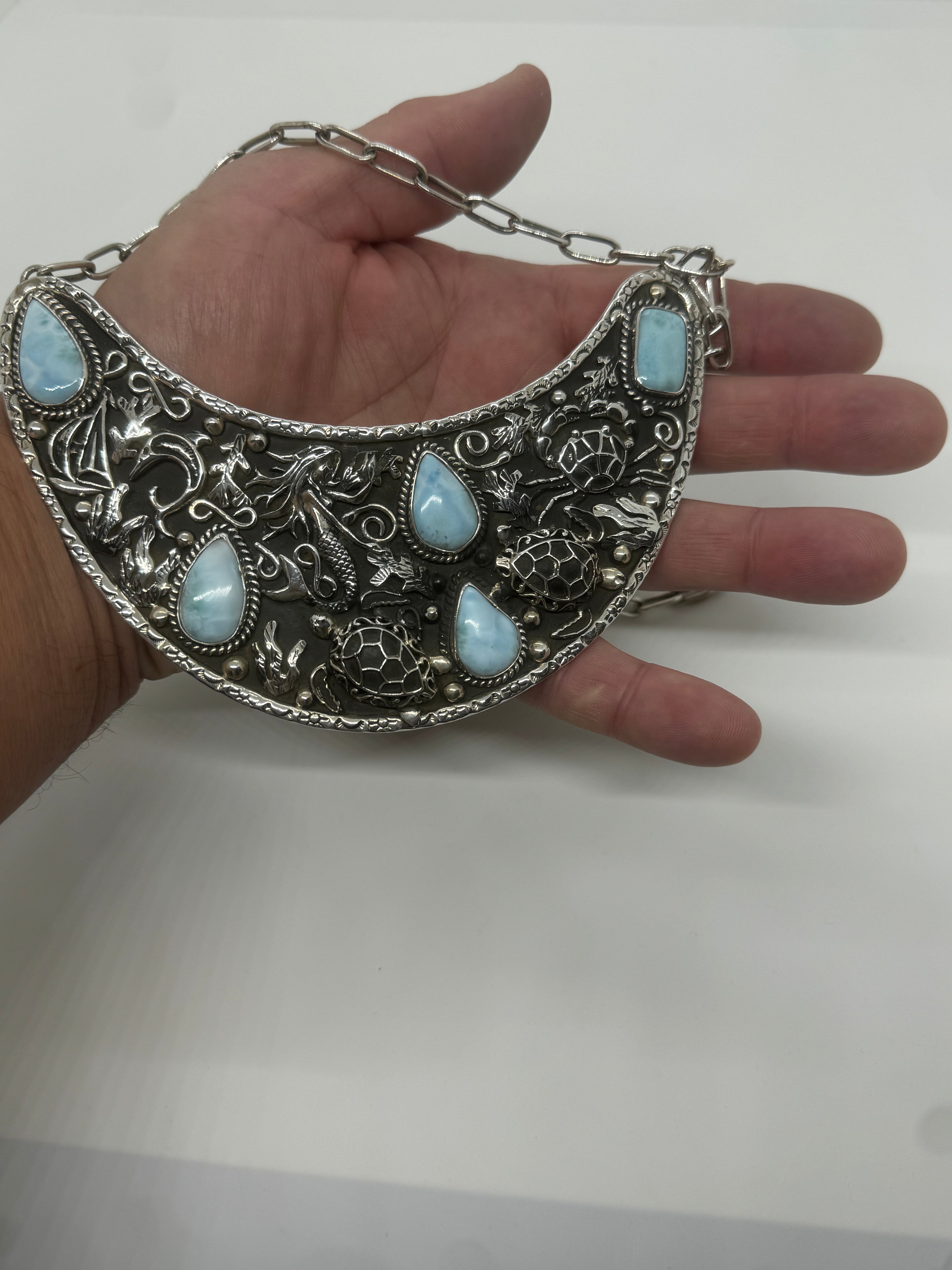 Seascape Larimar necklace