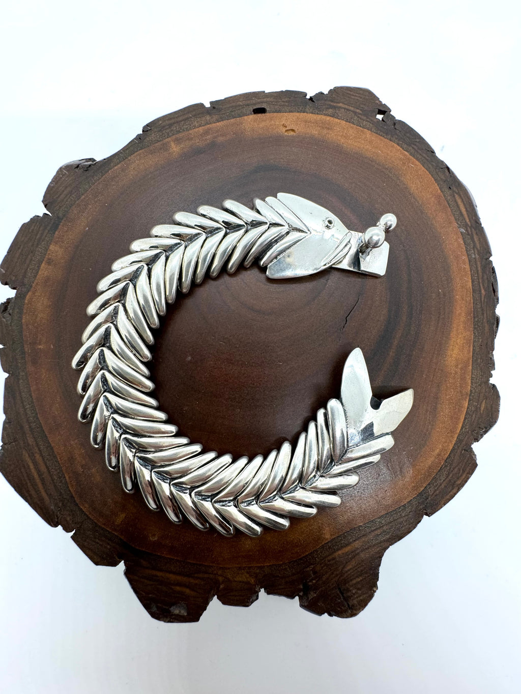 Oceans embrace fish bone bracelet