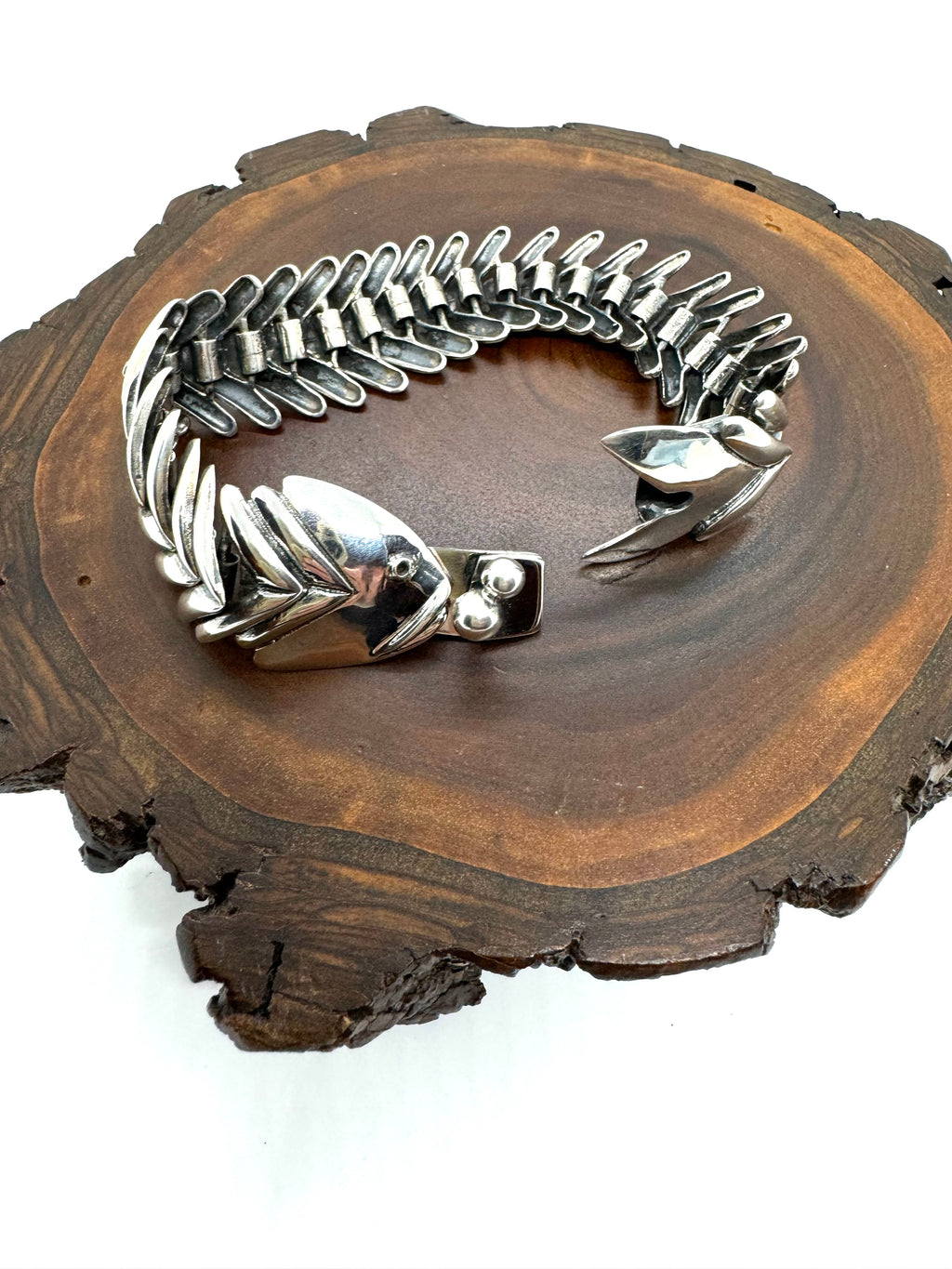 Oceans embrace fish bone bracelet