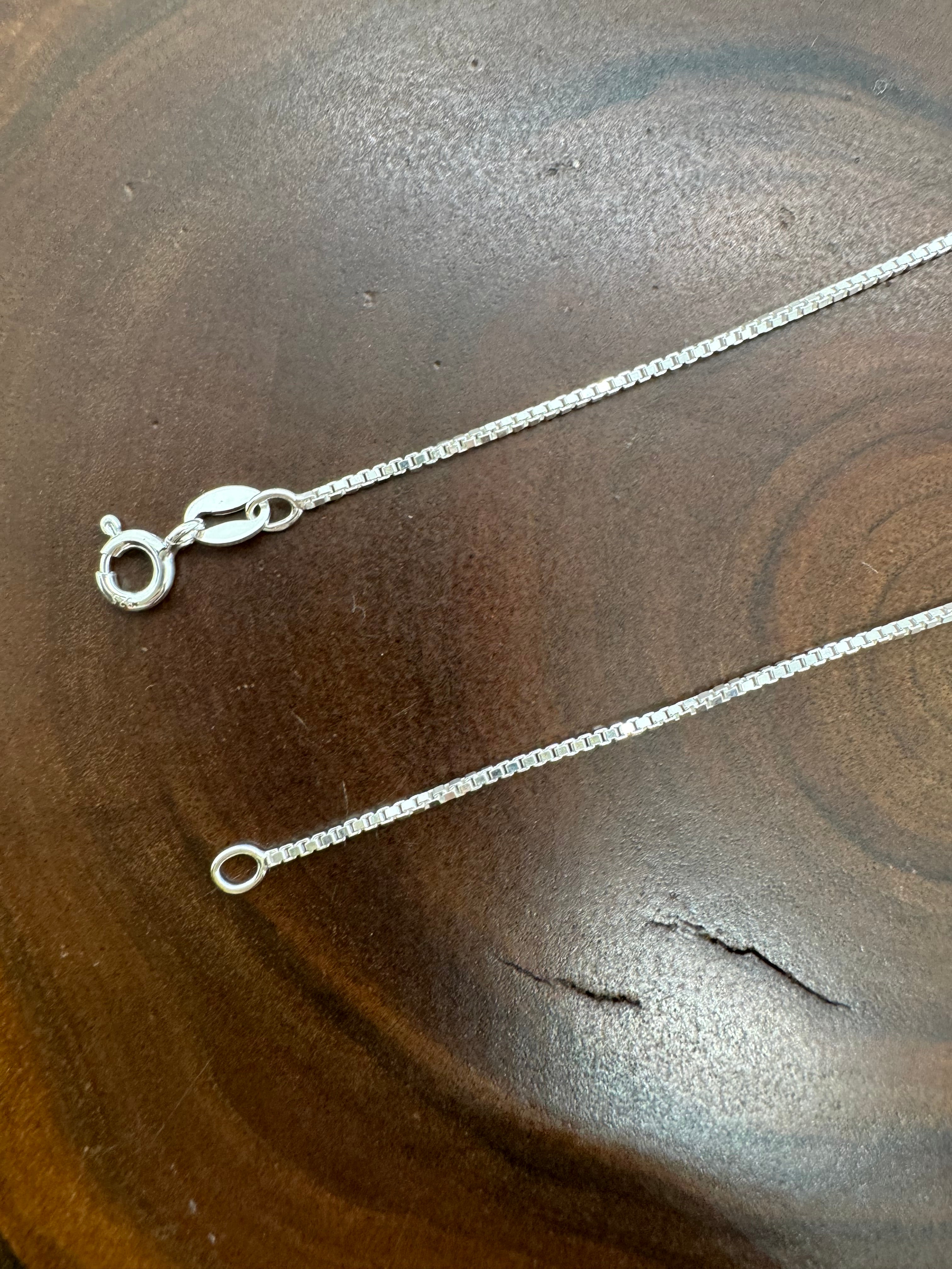 Sterling silver Italian box chain