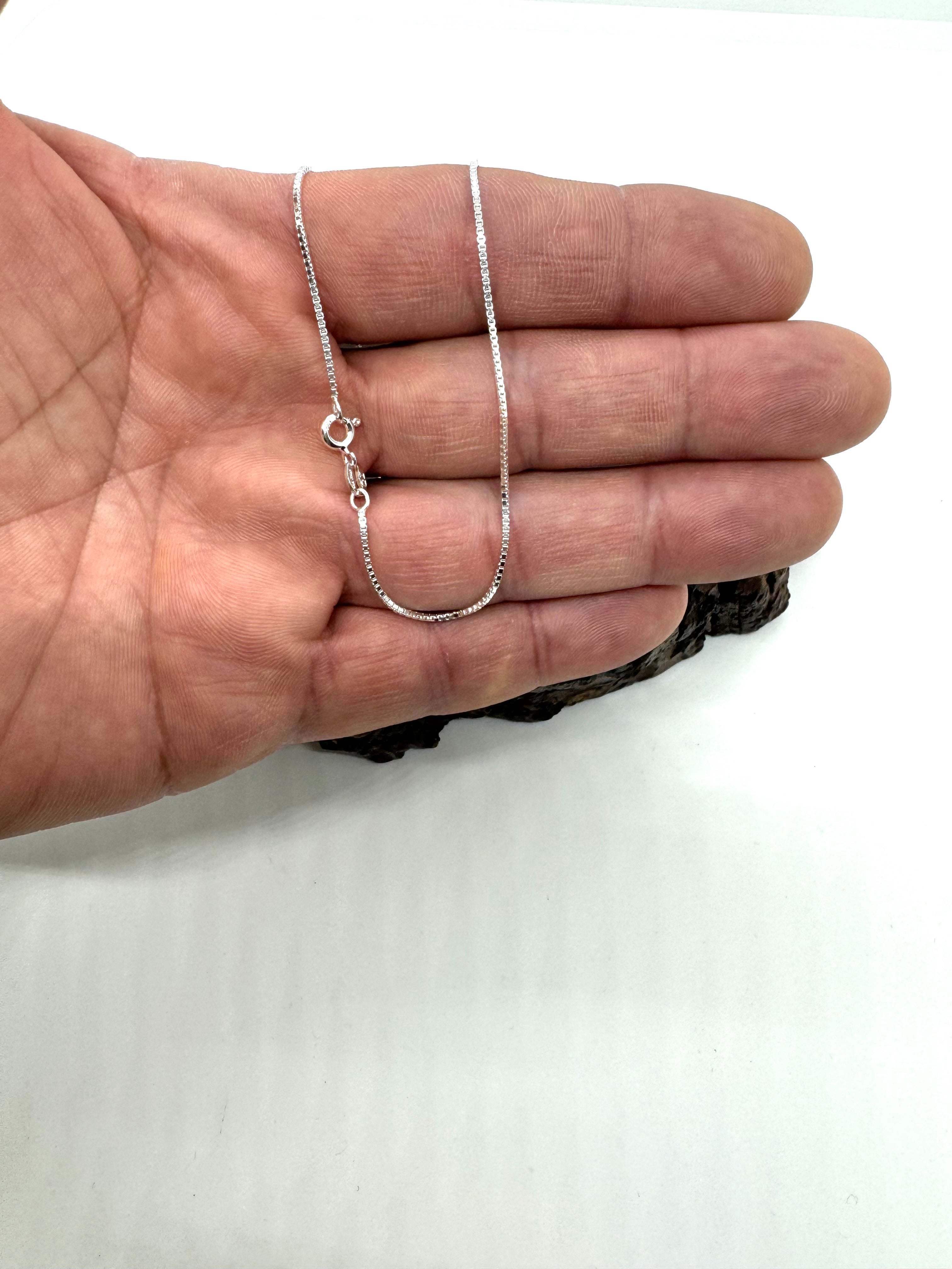 Sterling silver Italian box chain