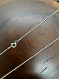 Italian sterling silver ball chain