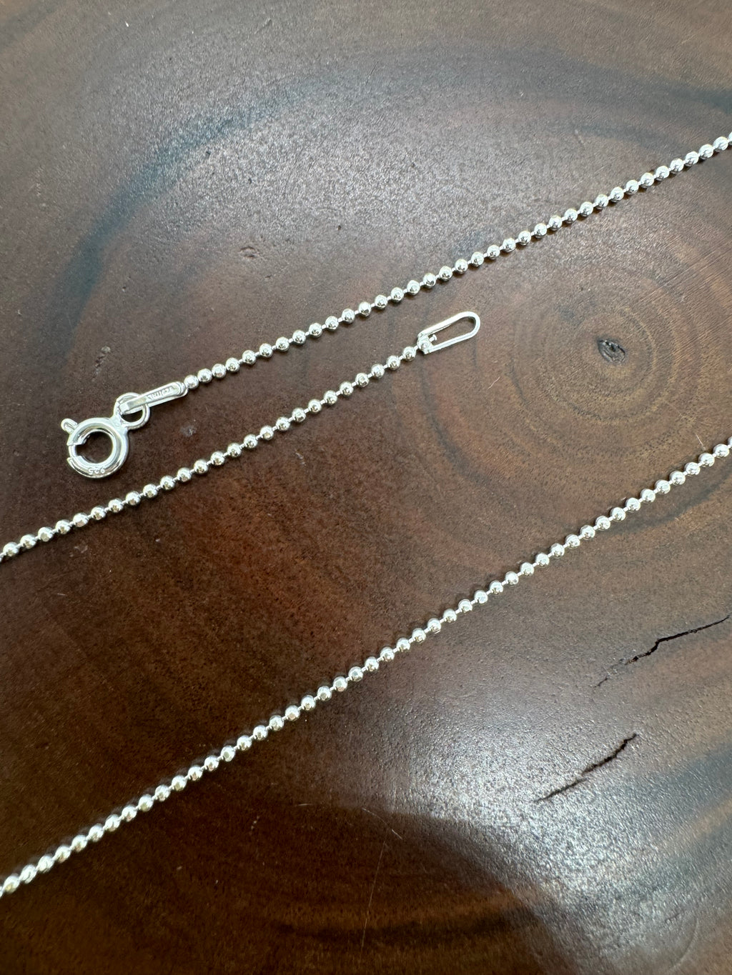 Italian sterling silver ball chain