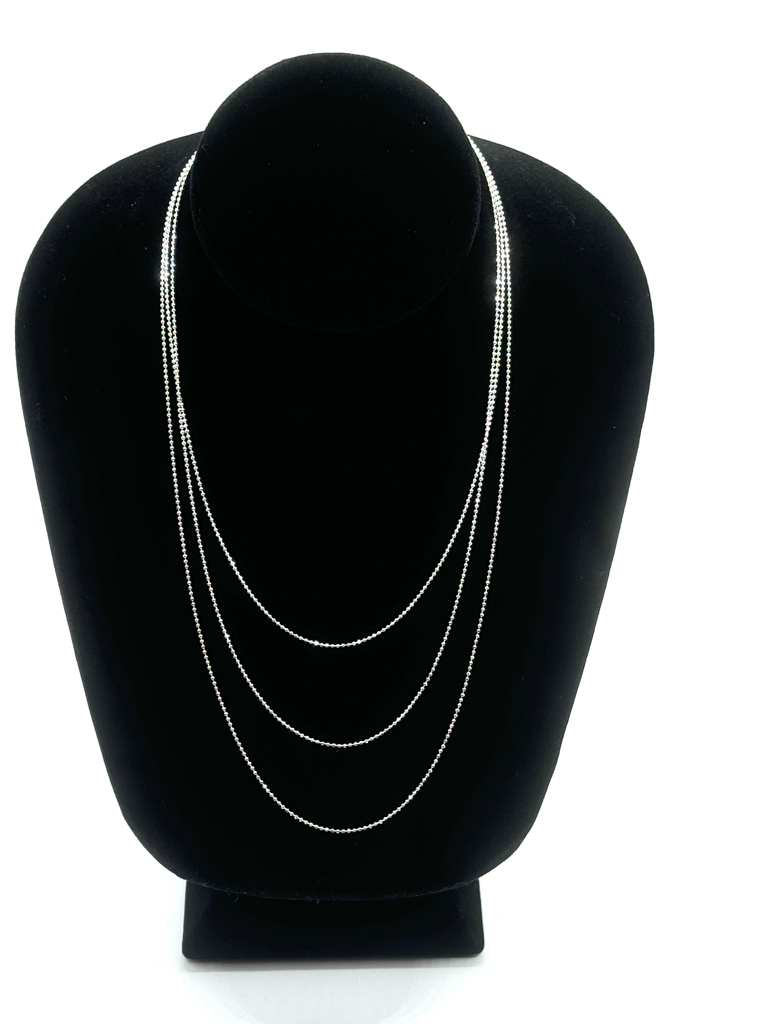 Italian sterling silver ball chain