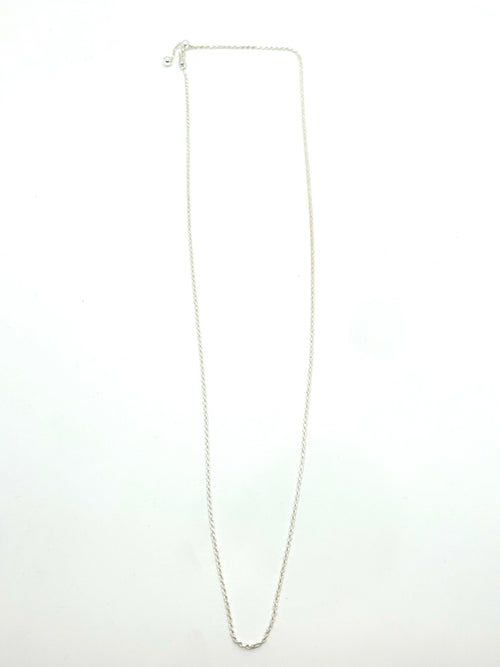 30” adjustable Italian Silver rope chain
