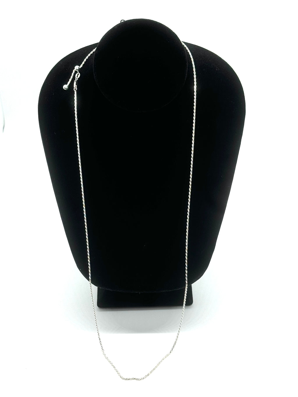 30” adjustable Italian Silver rope chain