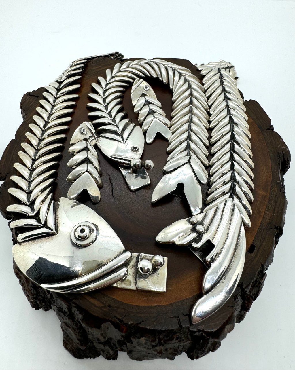 Fishbone necklace set