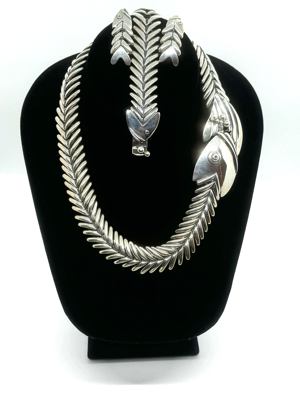 Fishbone necklace set
