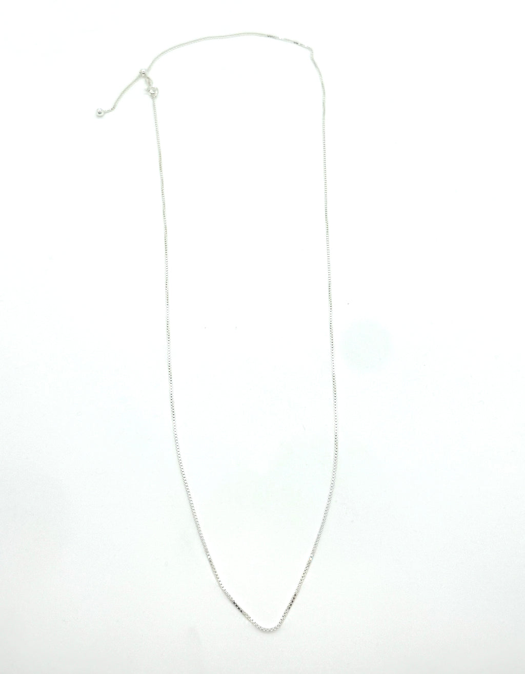 30” adjustable Italian box chain.