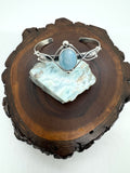 Larimar cuff bracelet