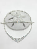 White fire opal necklace set
