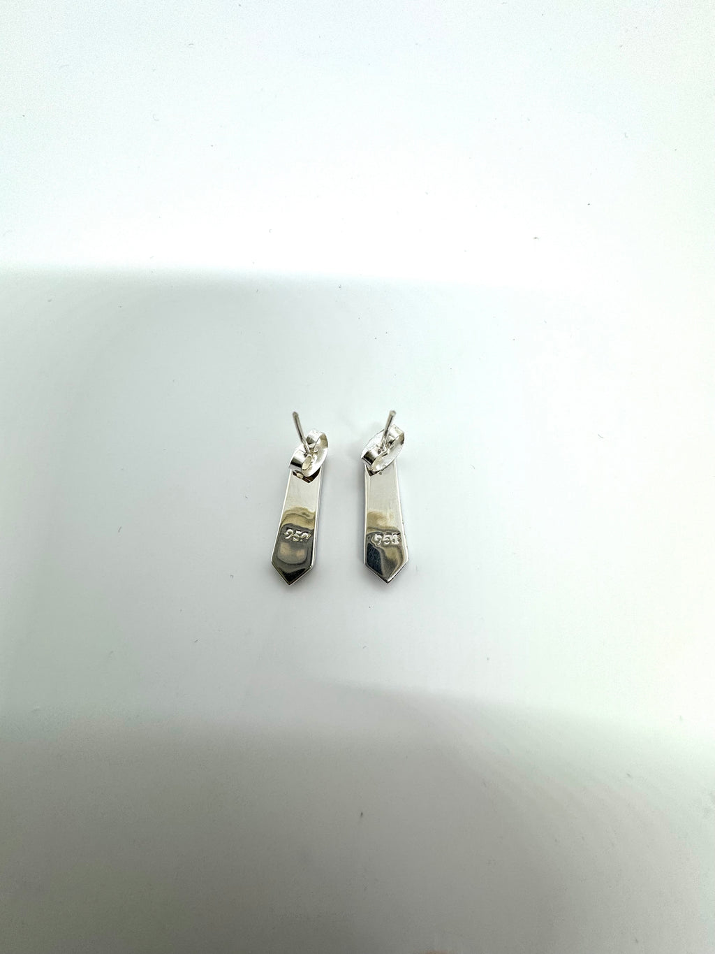 Blue fire opal post earrings