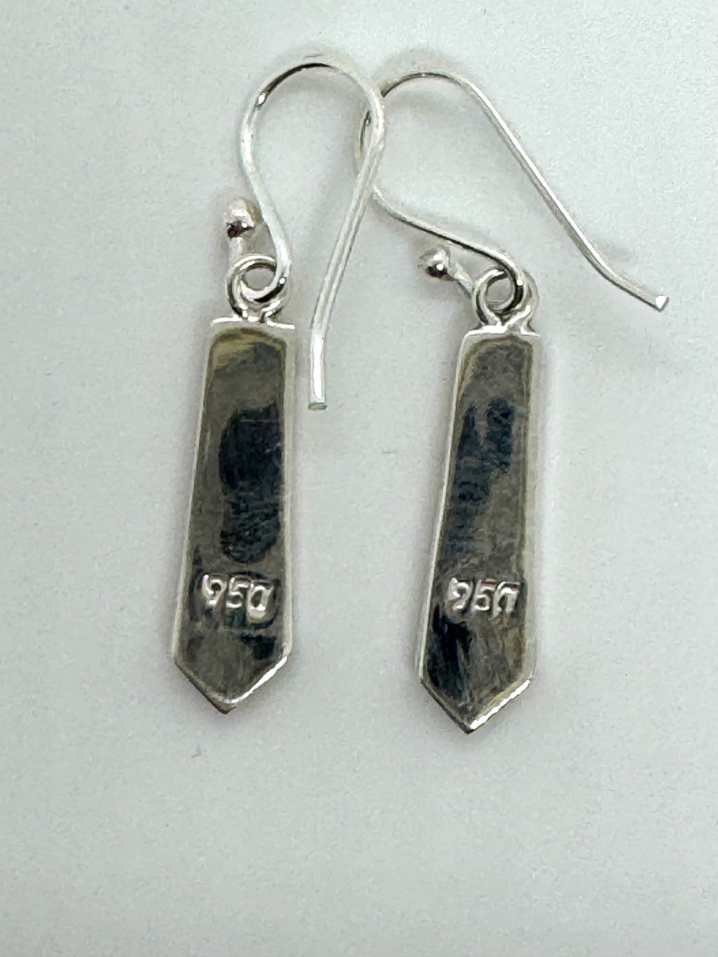 Orange fire opal hanging earrings