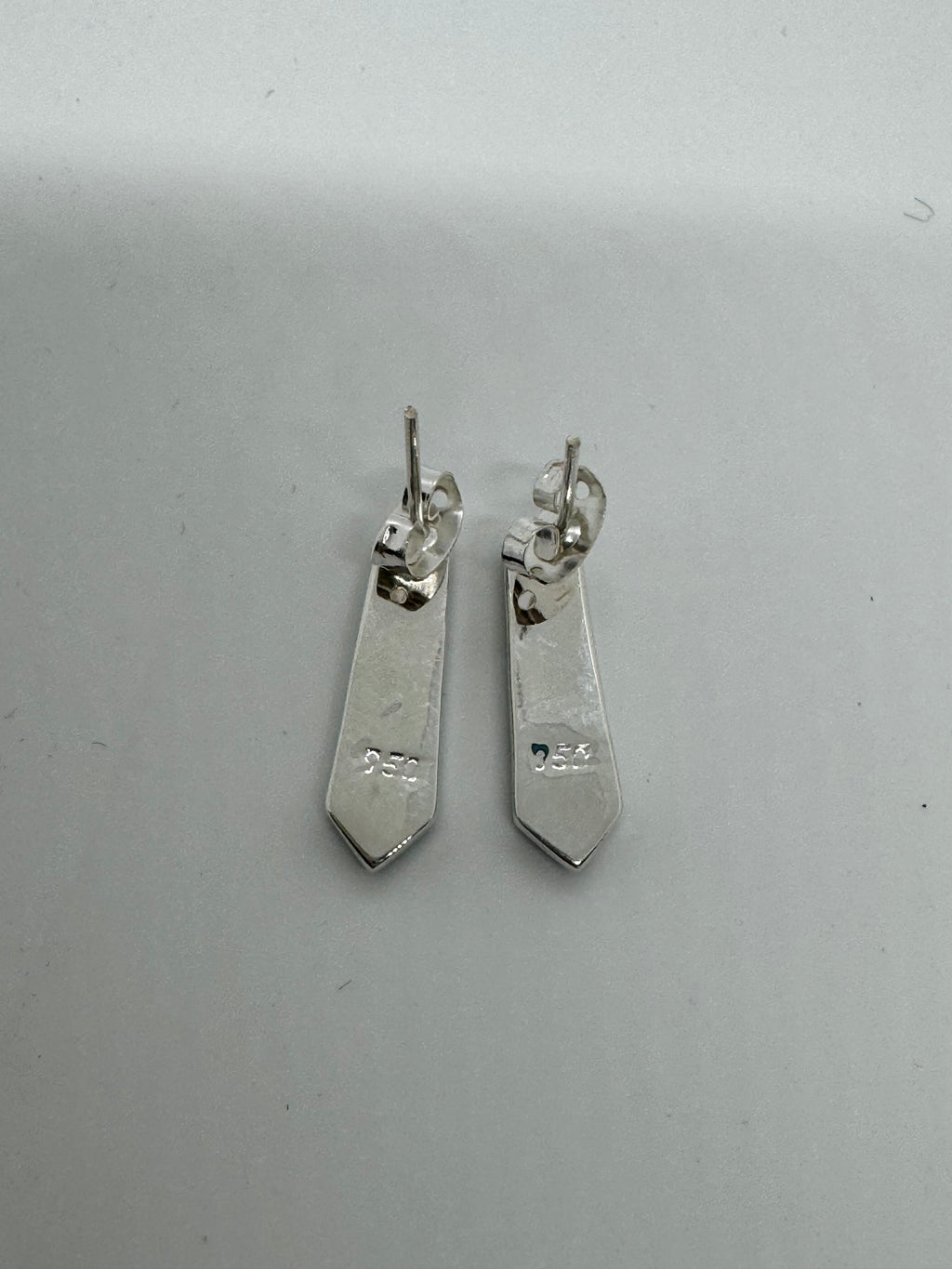 Ocean blue fire post earrings