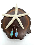 Ocean blue fire opal earrings