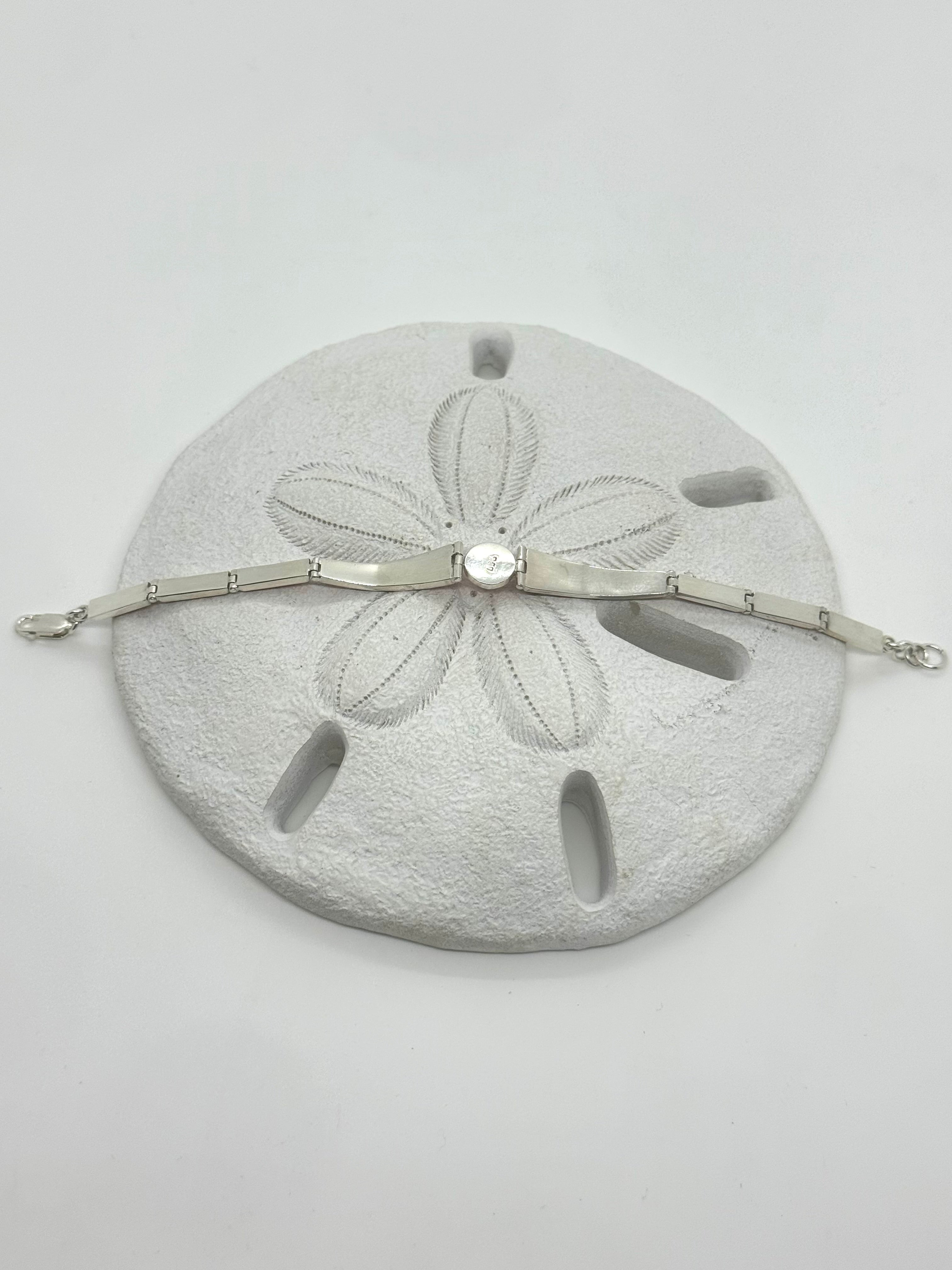 Orange fire opal bracelet