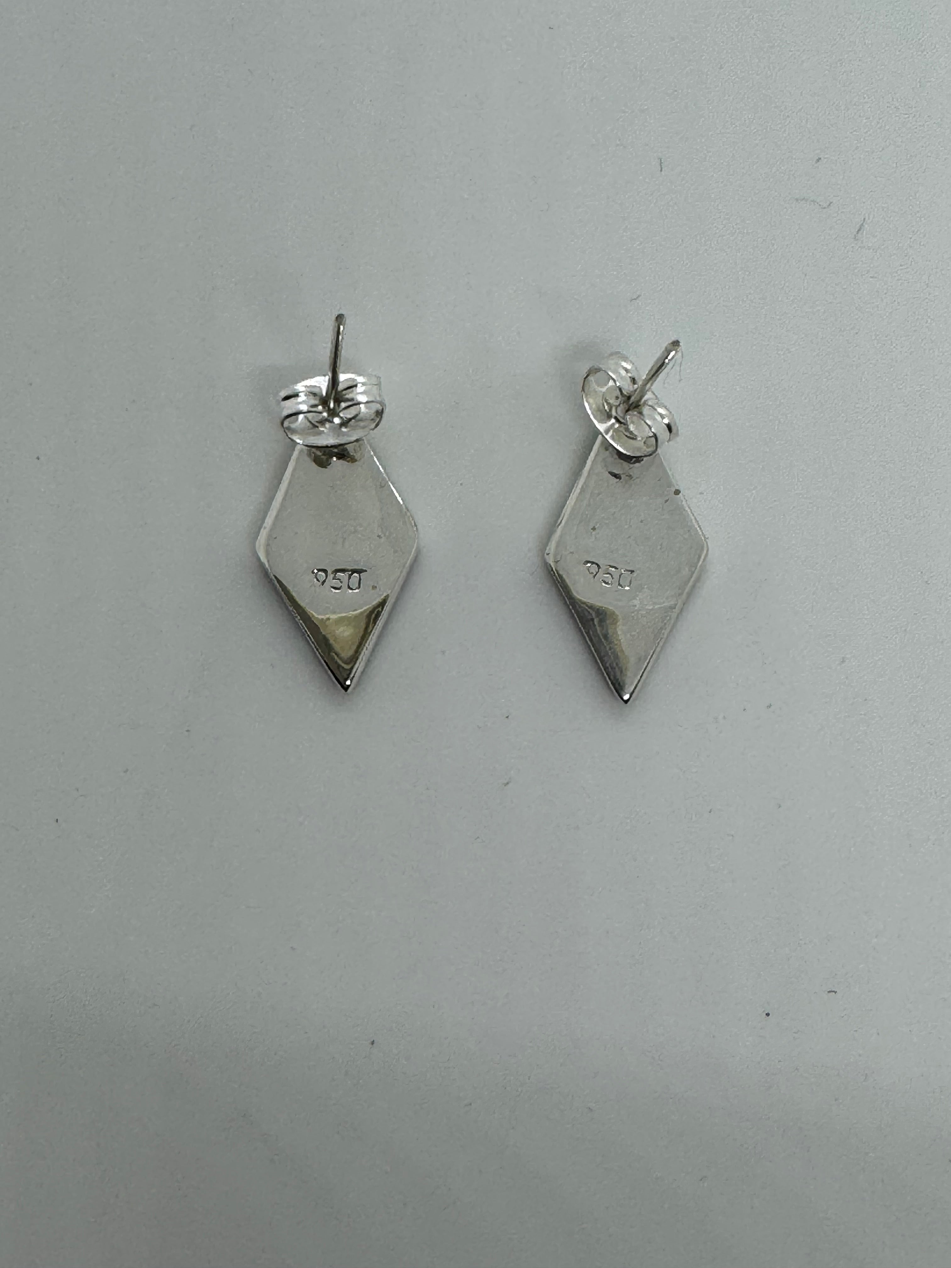 Multicolored fire opal post earrings.