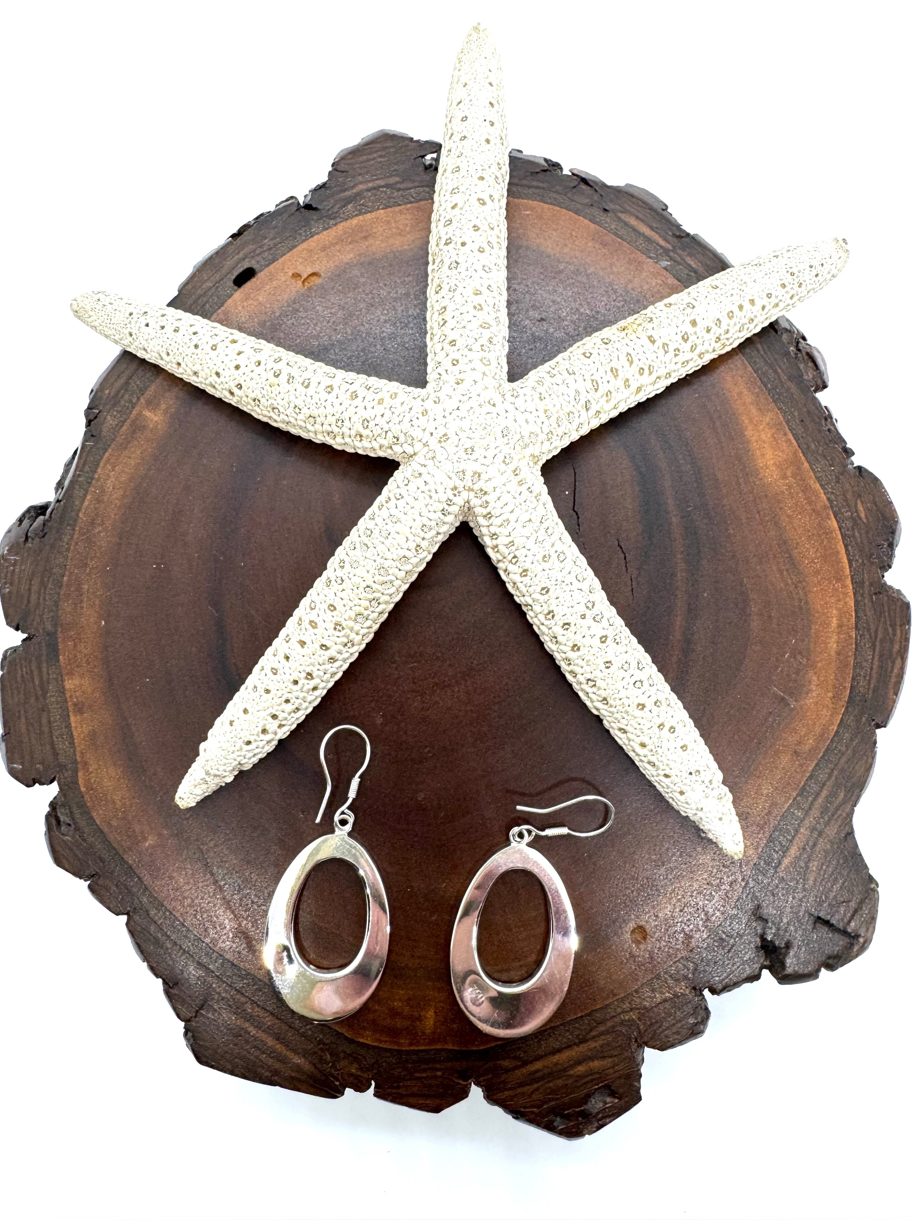 Blue fire opal hanging earrings