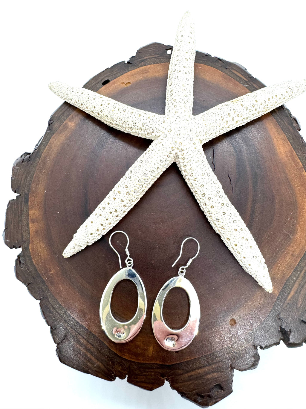 Green fire opal hanging earrings