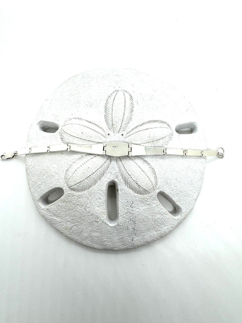 Black and white fire opal bracelet